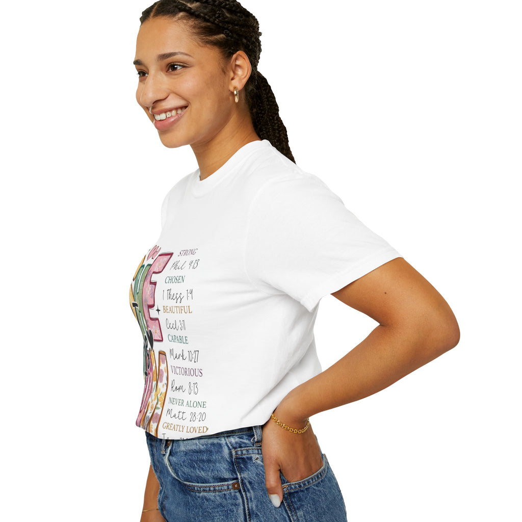 She & Mom Scripture Floral T-Shirt — Faith-Based Mother's Day Gift