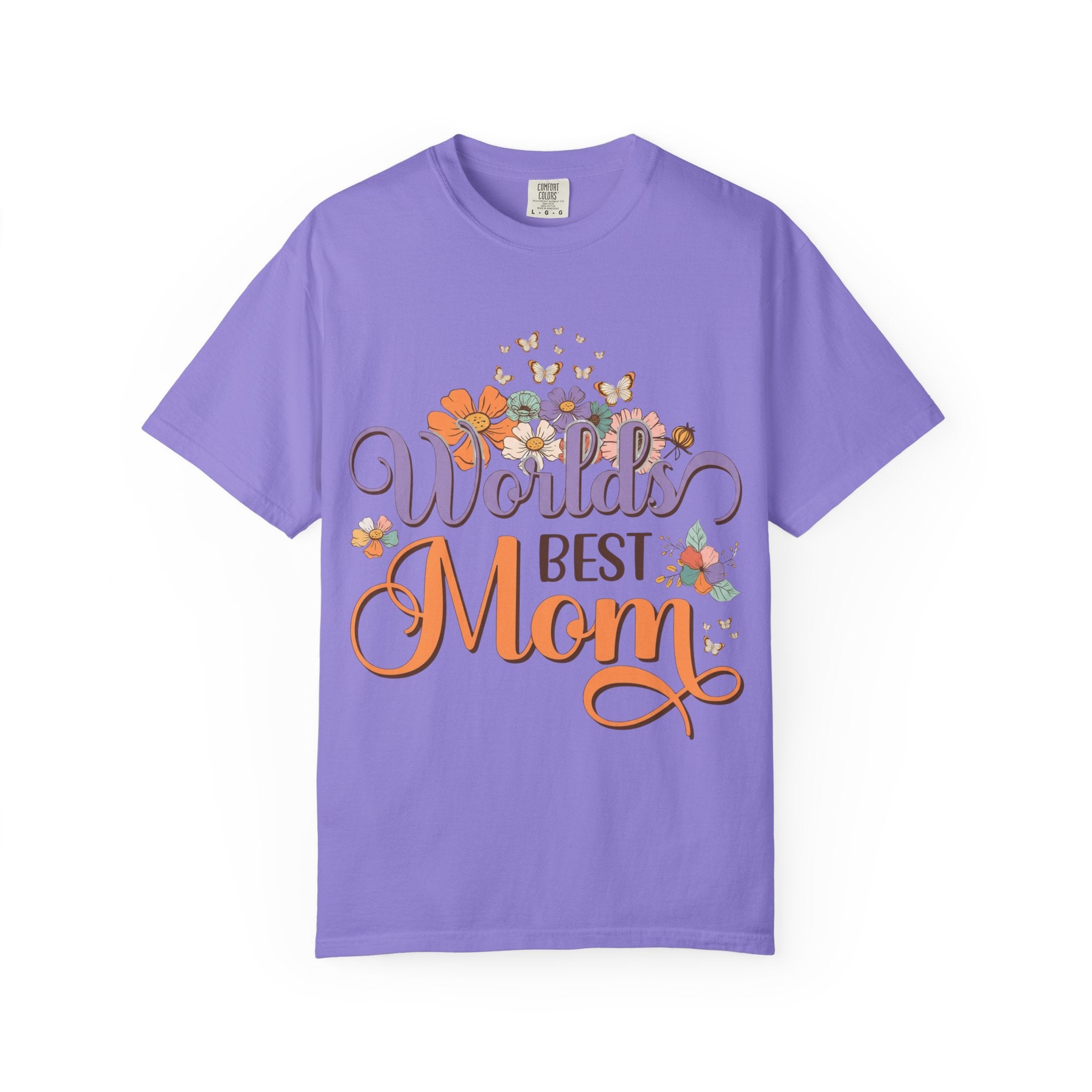 World's Best Mom T-Shirt — Floral Butterflies Mother's Day Tee