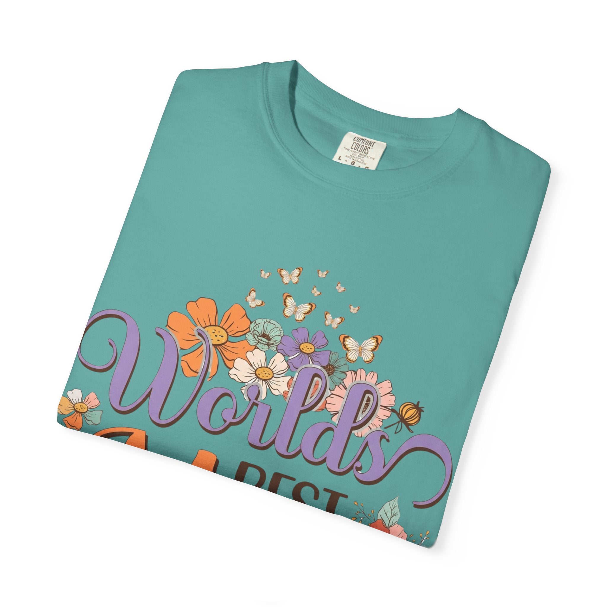 World's Best Mom T-Shirt — Floral Butterflies Mother's Day Tee