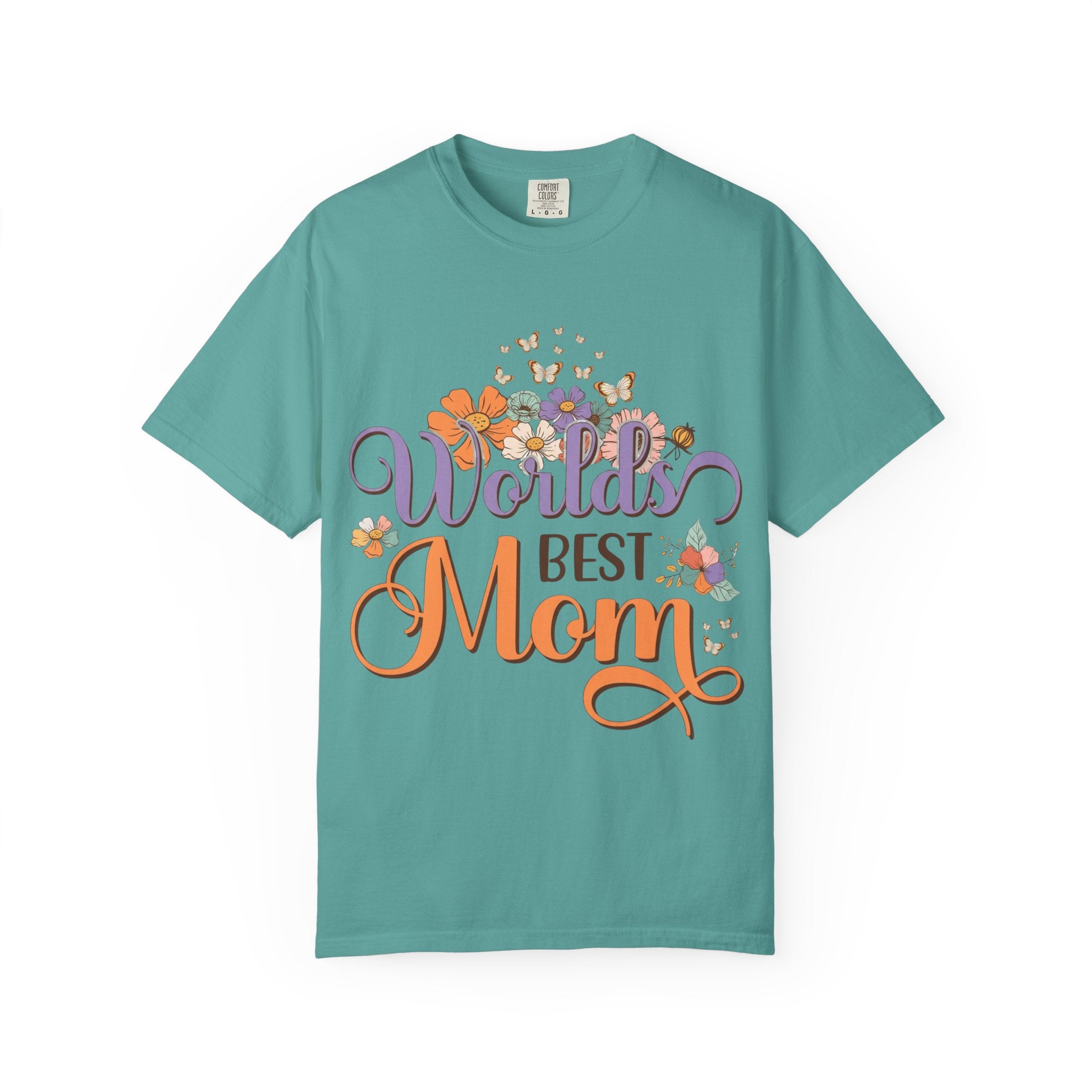 World's Best Mom T-Shirt — Floral Butterflies Mother's Day Tee