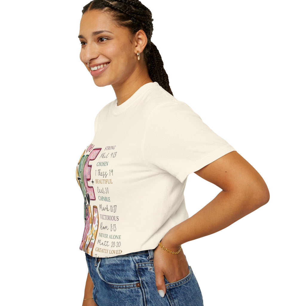 She & Mom Scripture Floral T-Shirt — Faith-Based Mother's Day Gift