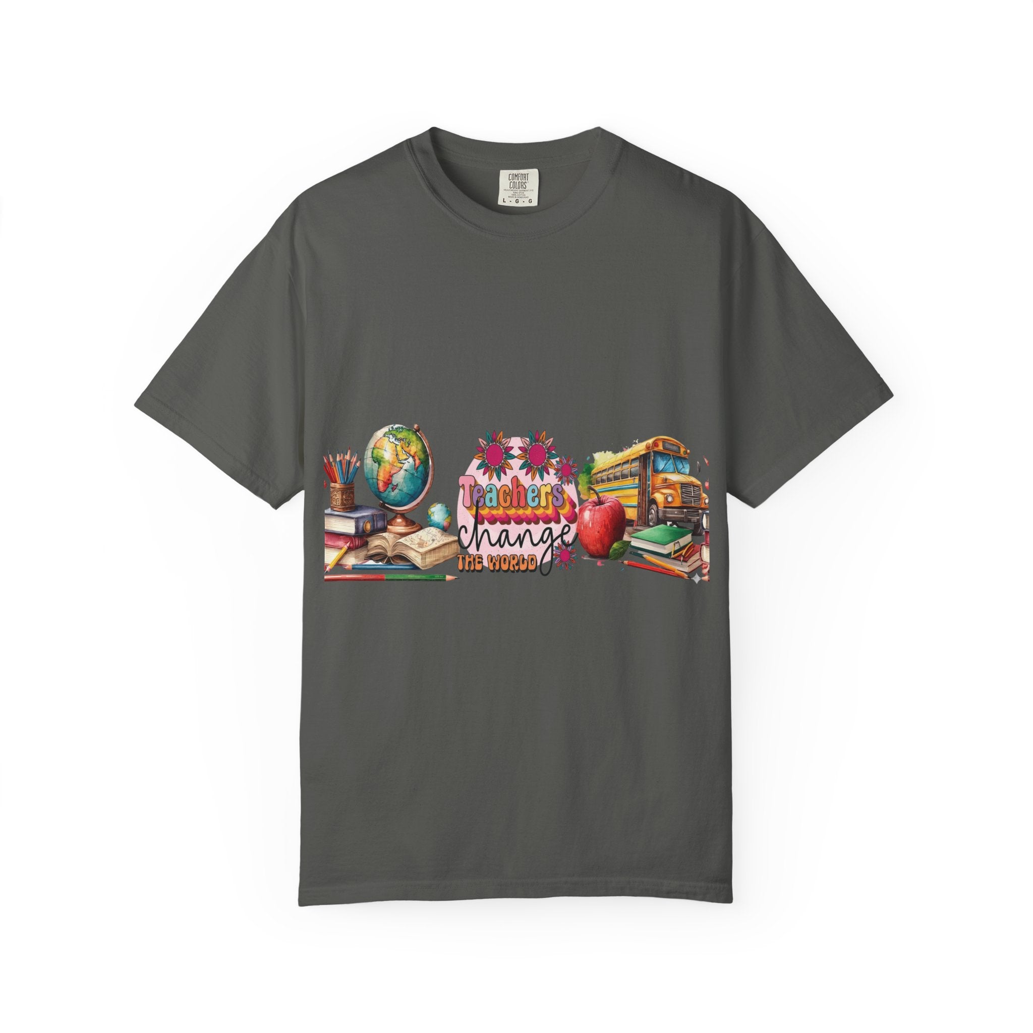 Teacher Classroom Graphic T-Shirt — "Teachers Change the World"