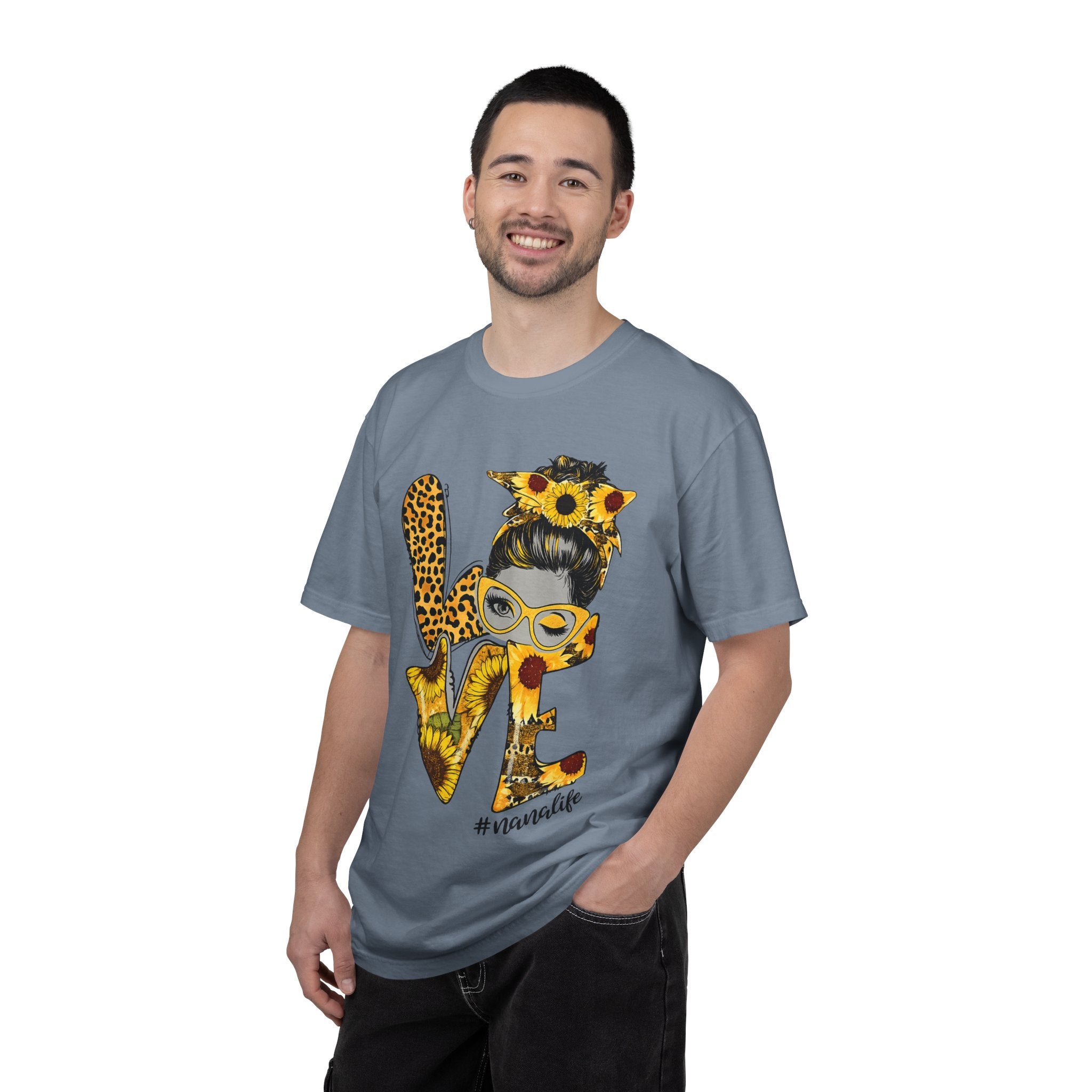 Love Mom T-Shirt — Sunflower & Leopard 'Mom Life' Graphic Tee