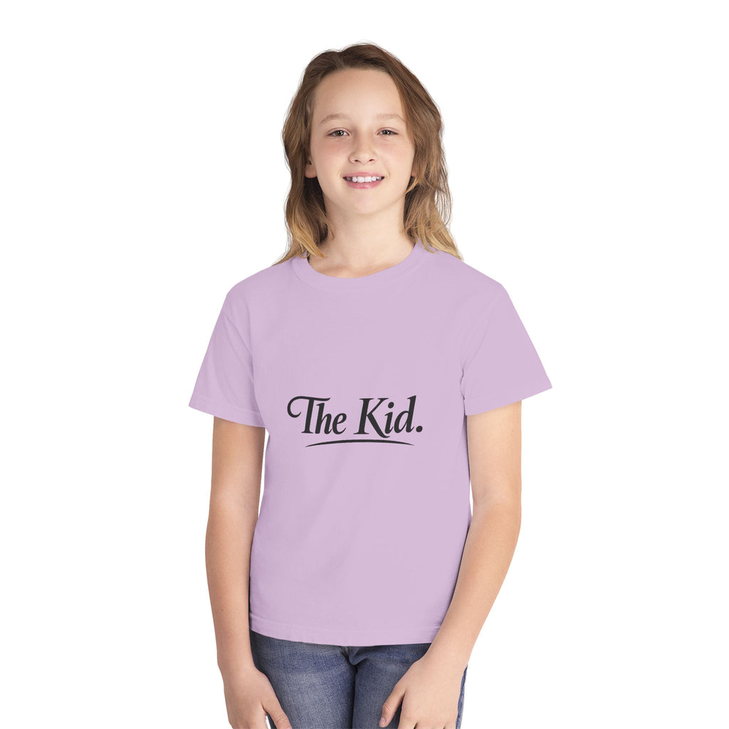 Youth Tee "The Kid" — Retro Script Graphic Kids T-Shirt