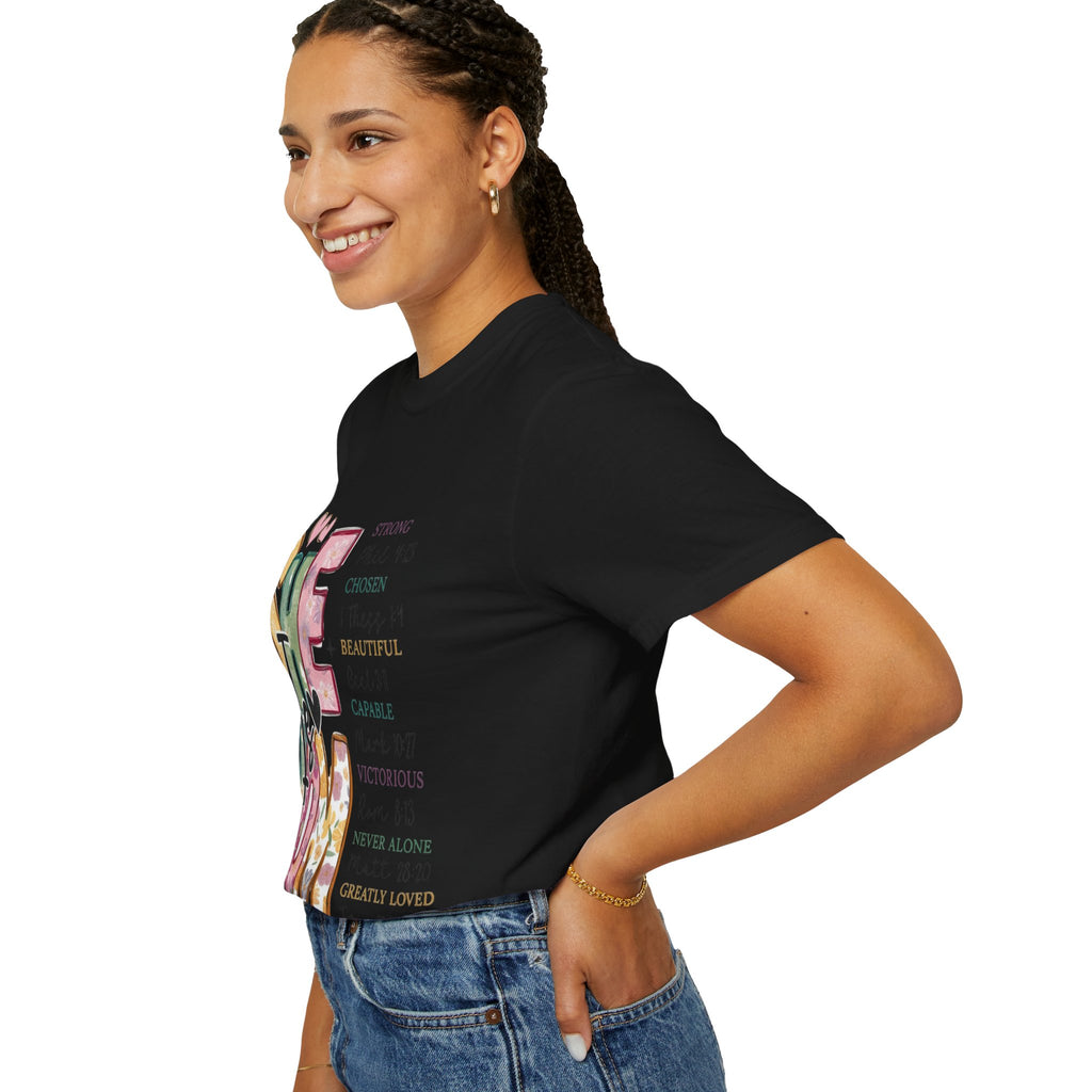 She & Mom Scripture Floral T-Shirt — Faith-Based Mother's Day Gift