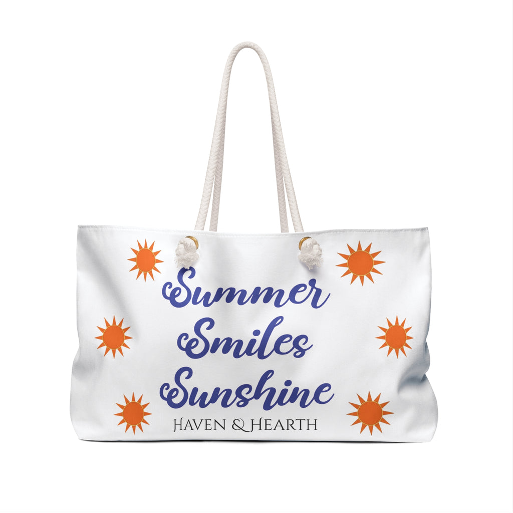 Summer Smiles Sunshine Weekender Bag