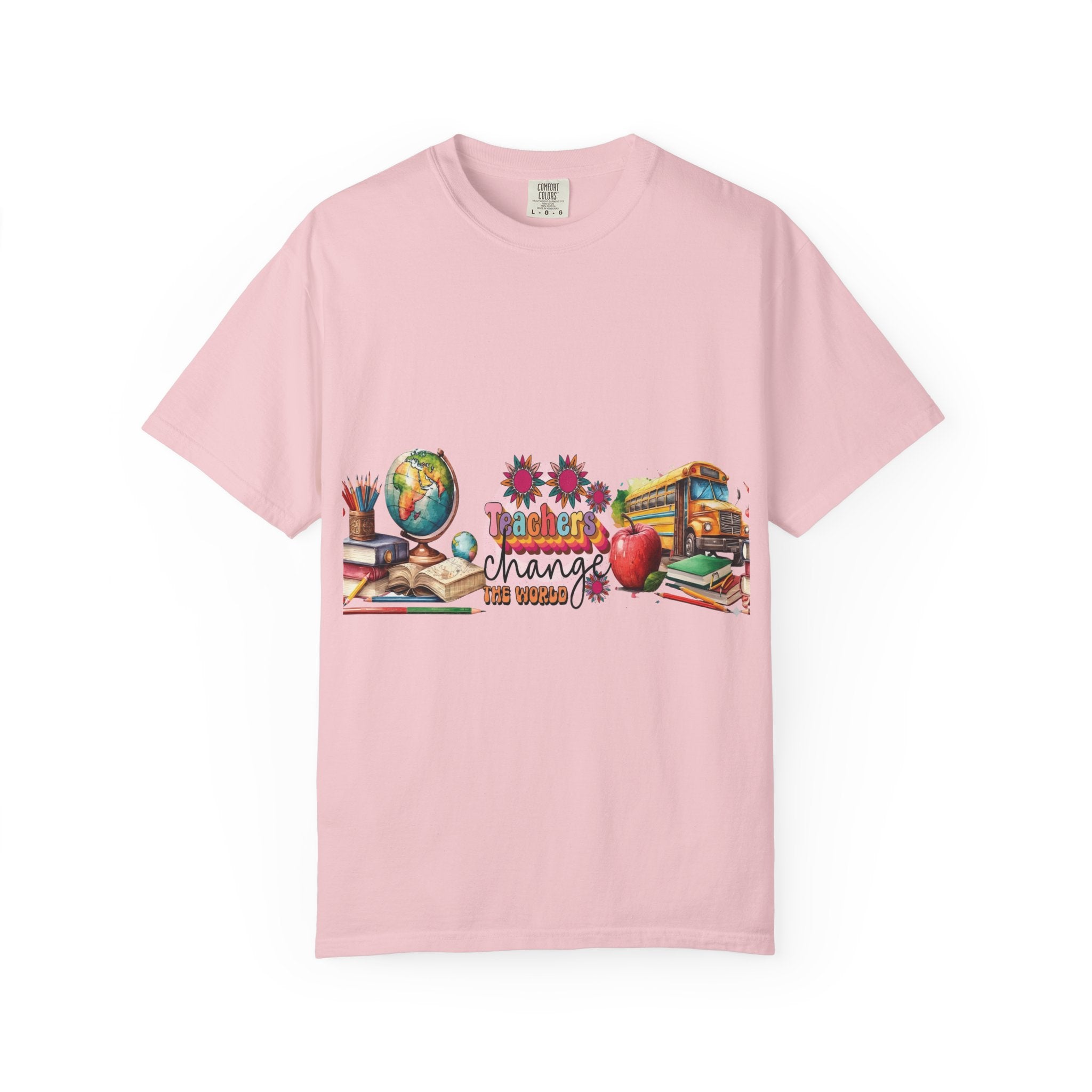 Teacher Classroom Graphic T-Shirt — "Teachers Change the World"