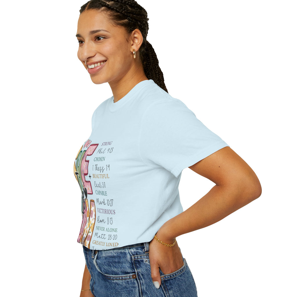 She & Mom Scripture Floral T-Shirt — Faith-Based Mother's Day Gift