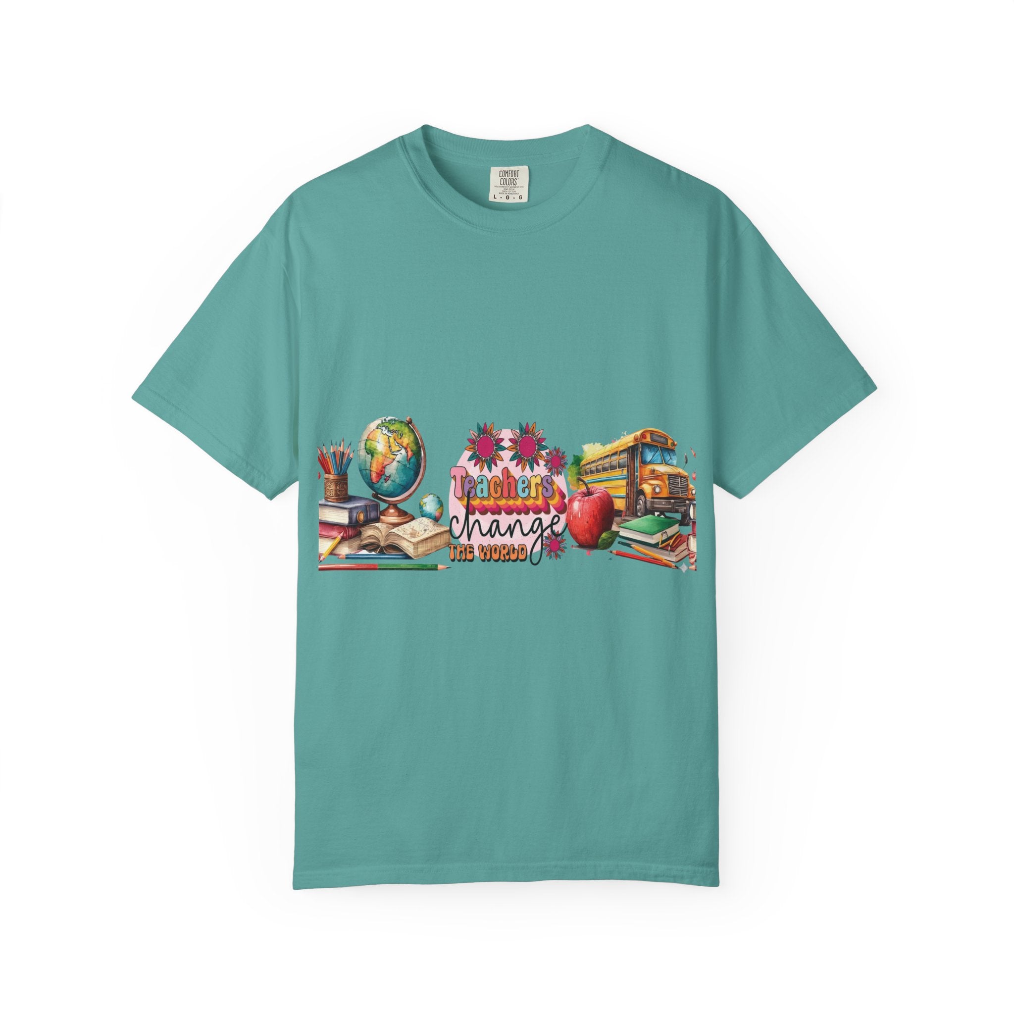 Teacher Classroom Graphic T-Shirt — "Teachers Change the World"
