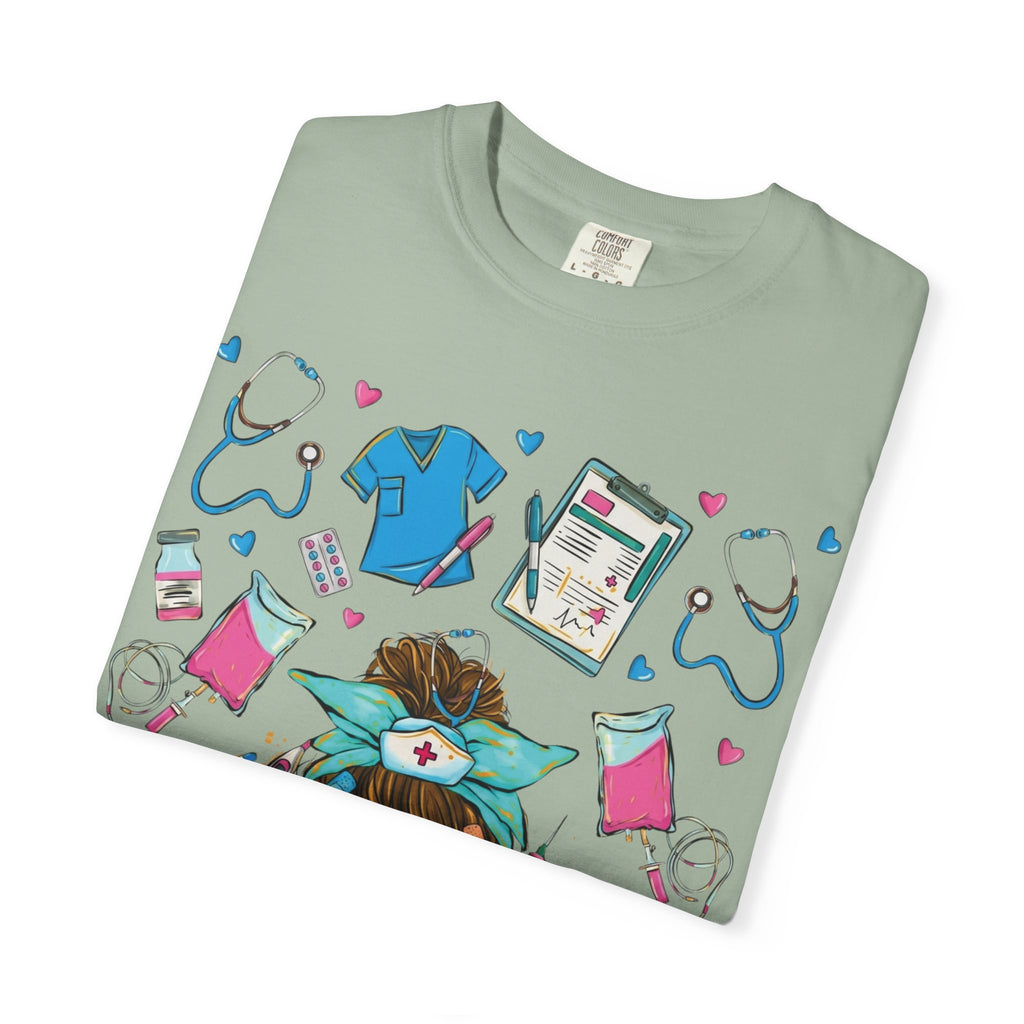 Nurse Life Graphic T-Shirt – #Nurselife Cute Medical Scrubs Design
