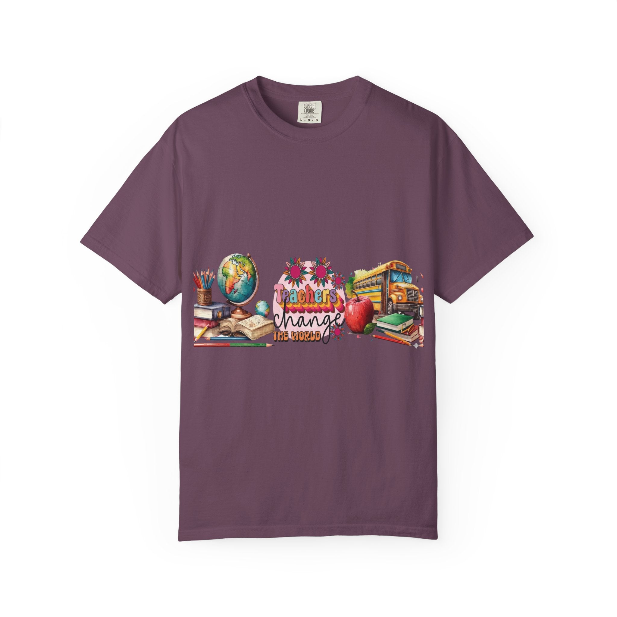 Teacher Classroom Graphic T-Shirt — "Teachers Change the World"
