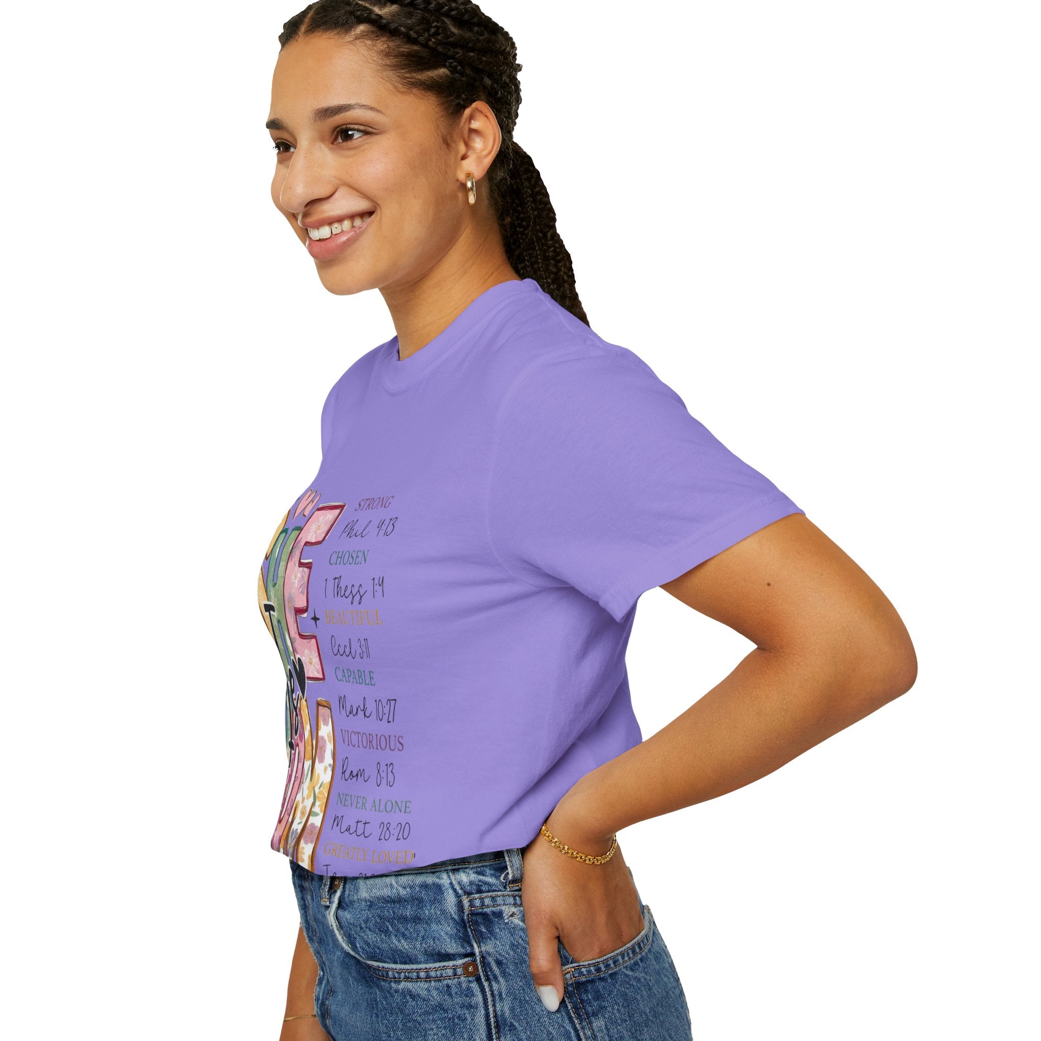 She & Mom Scripture Floral T-Shirt — Faith-Based Mother's Day Gift