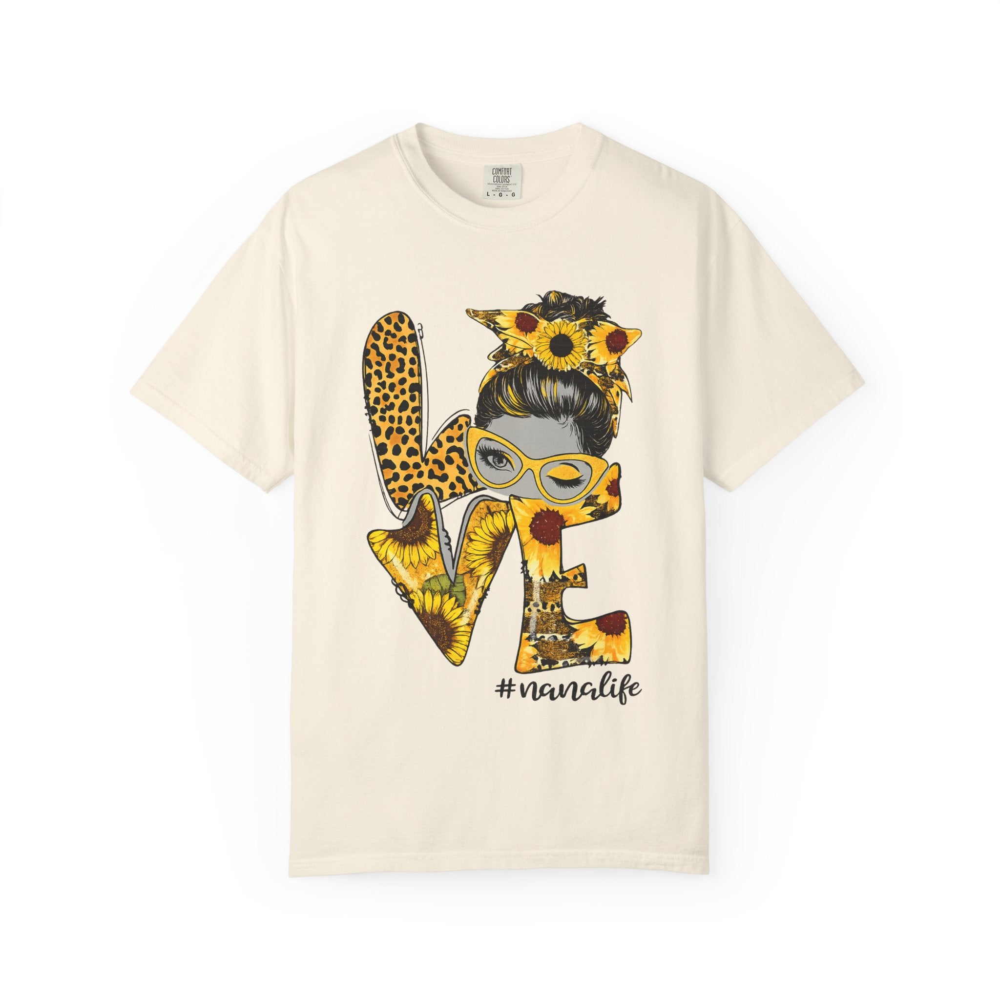Love Mom T-Shirt — Sunflower & Leopard 'Mom Life' Graphic Tee