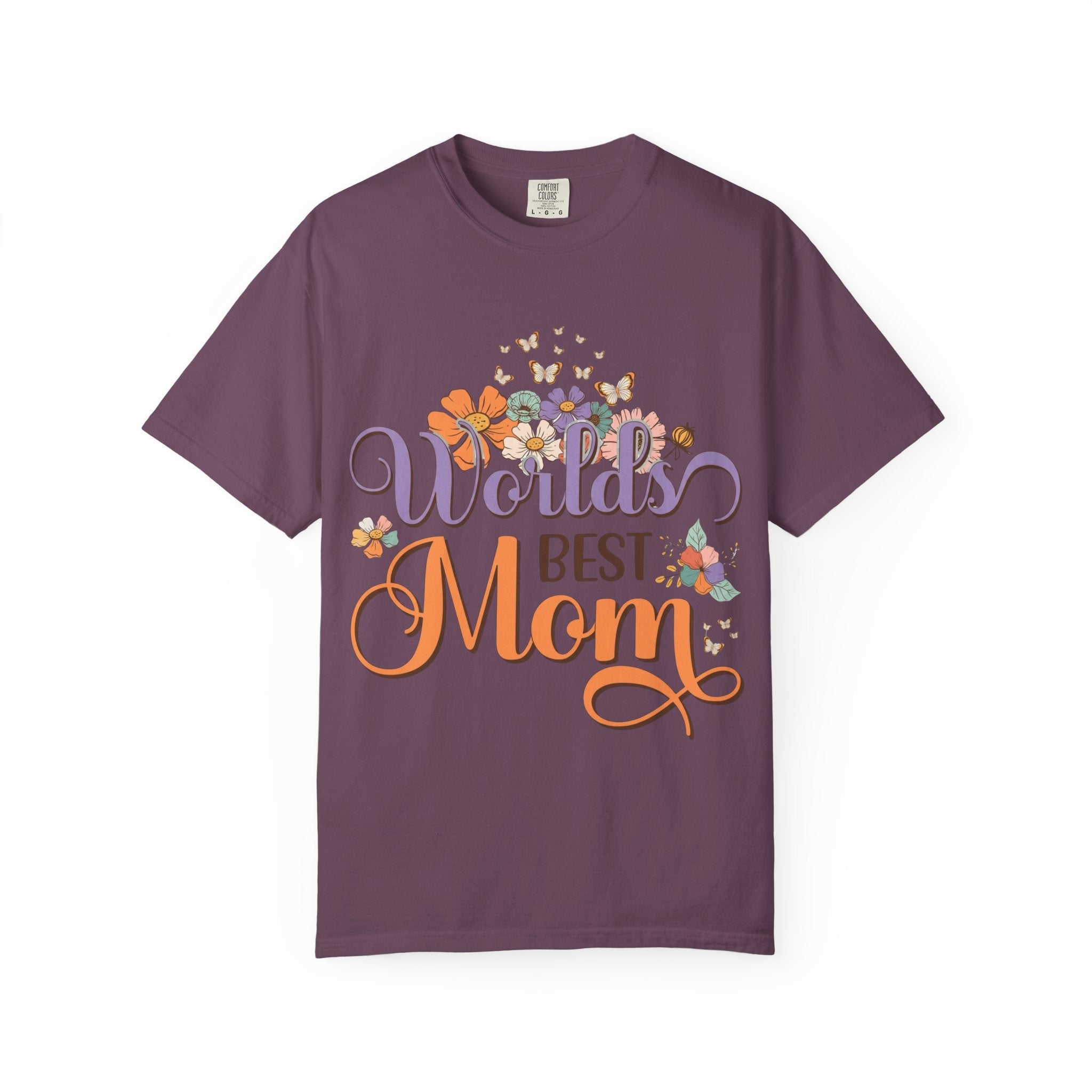 World's Best Mom T-Shirt — Floral Butterflies Mother's Day Tee