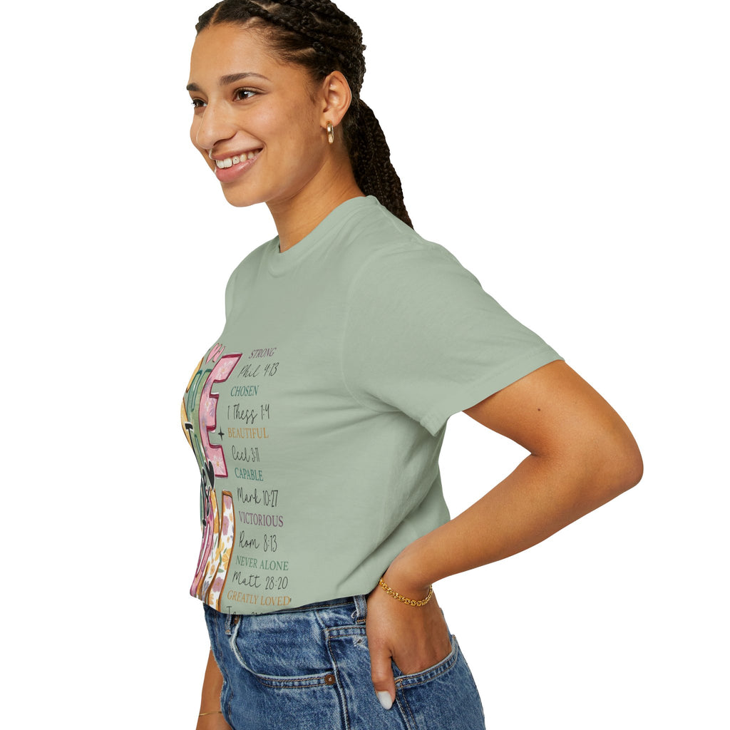 She & Mom Scripture Floral T-Shirt — Faith-Based Mother's Day Gift