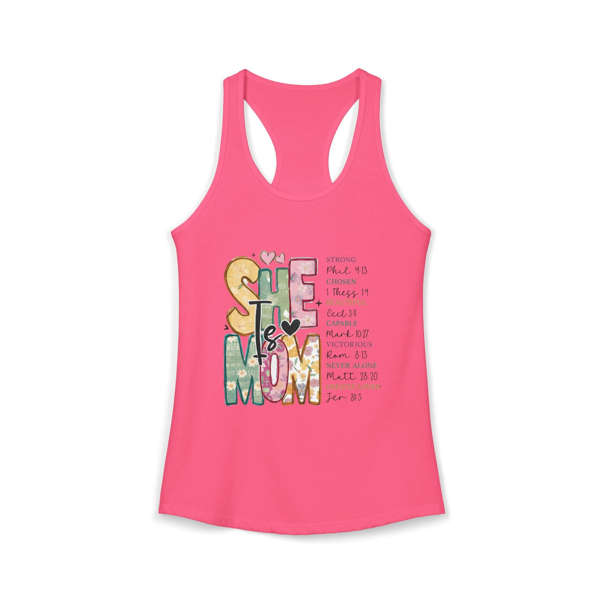 She Is Mom Racerback Tank