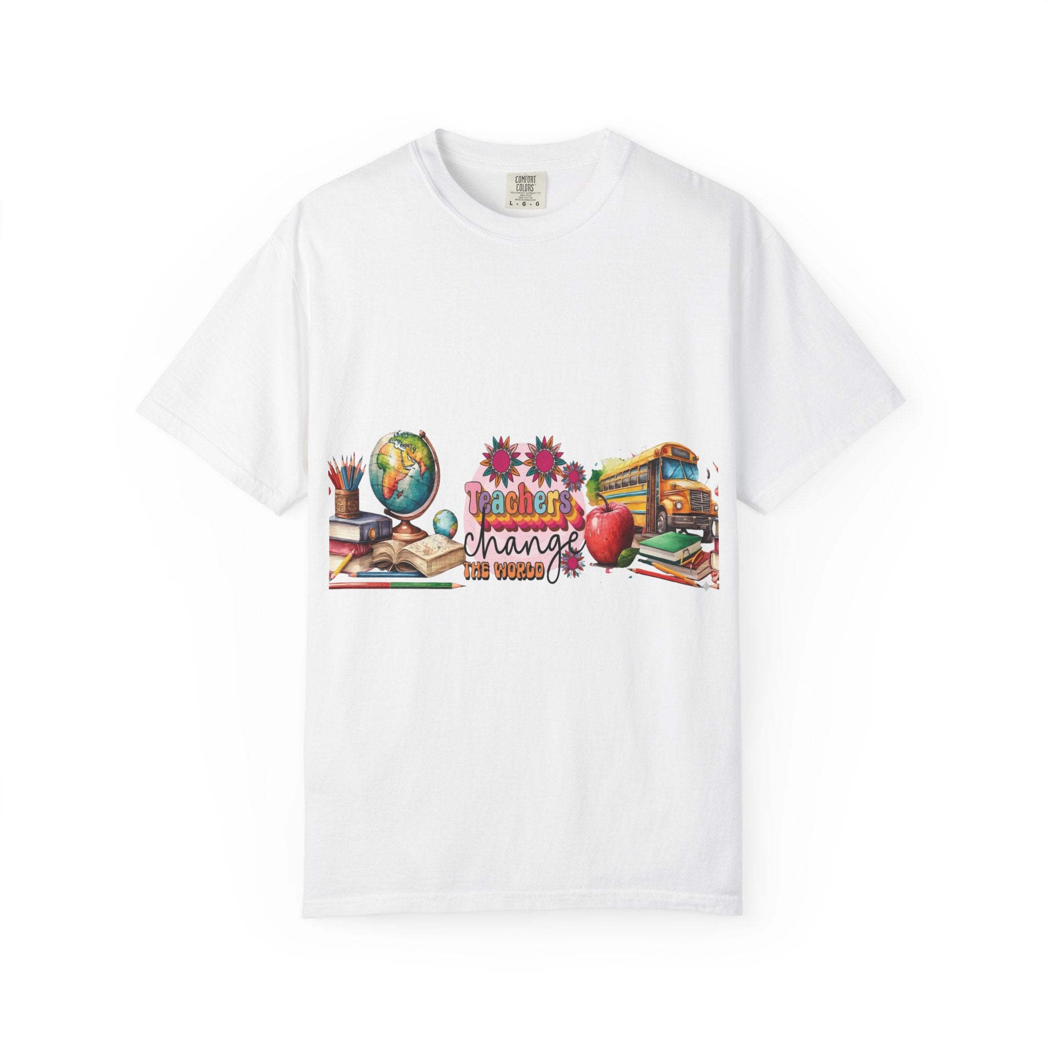 Teacher Classroom Graphic T-Shirt — "Teachers Change the World"