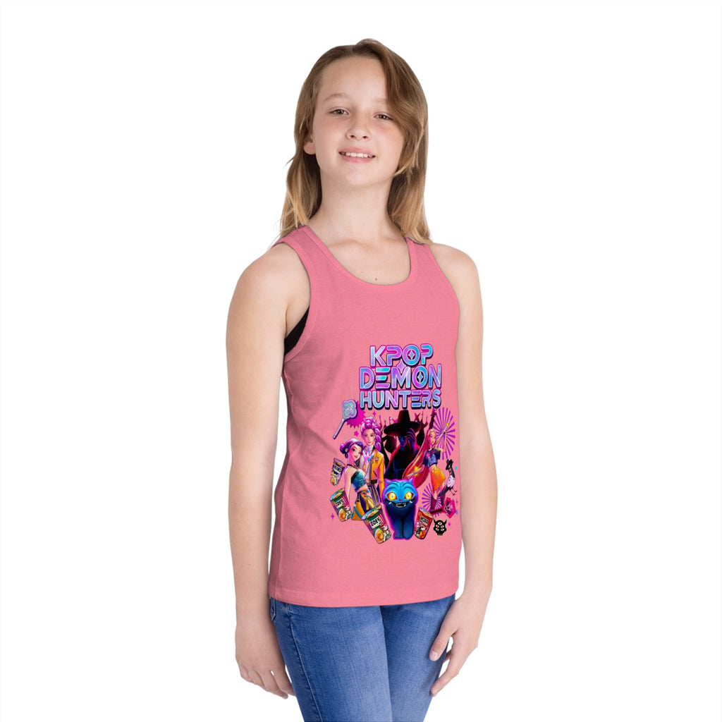 Kid's Tank Top — "K-Pop Demon Hunters" Colorful Anime Gamer Graphic
