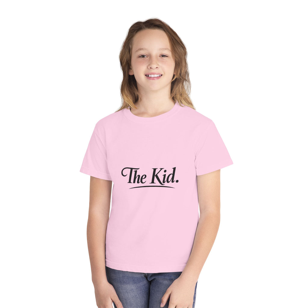 Youth Tee "The Kid" — Retro Script Graphic Kids T-Shirt