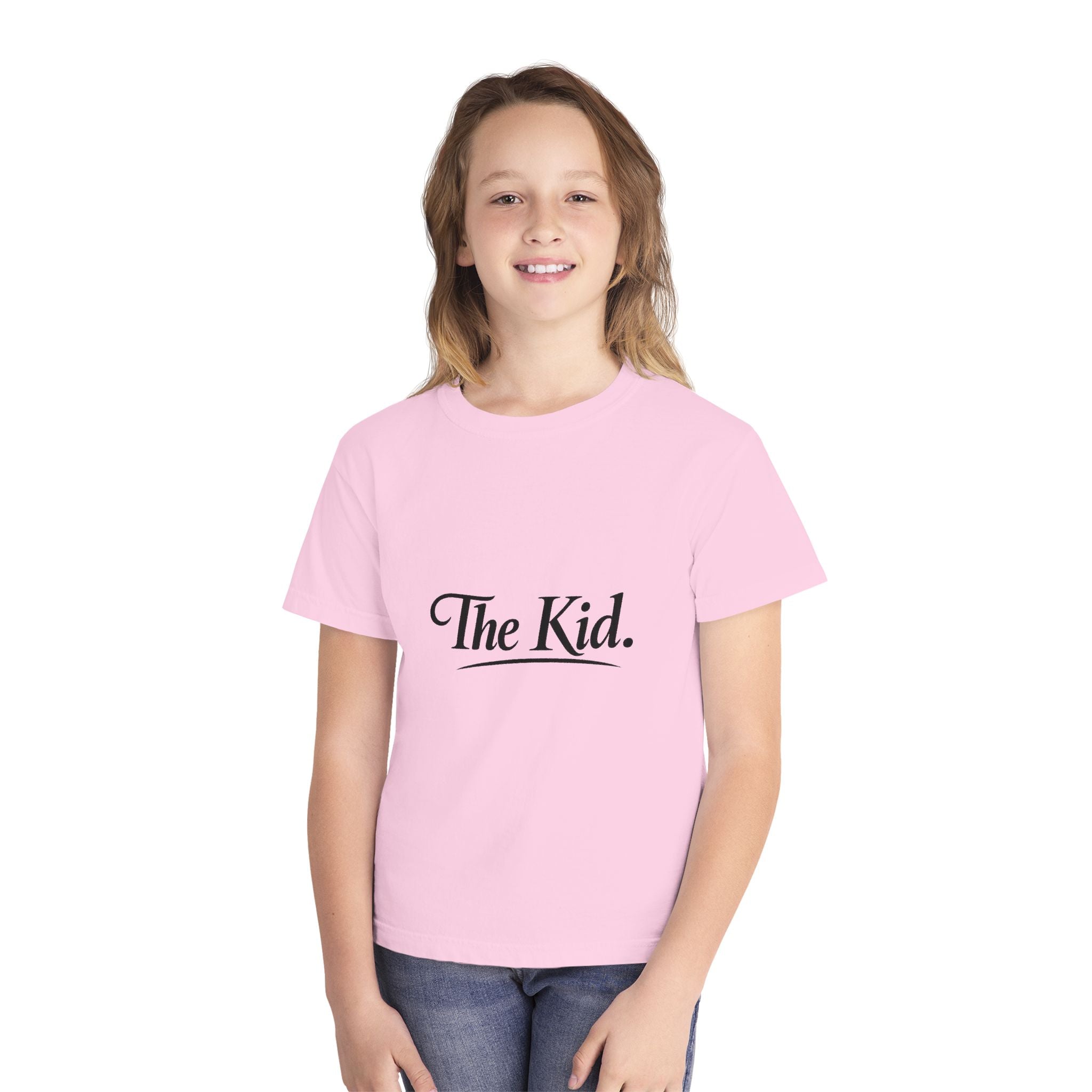 Youth Tee "The Kid" — Retro Script Graphic Kids T-Shirt