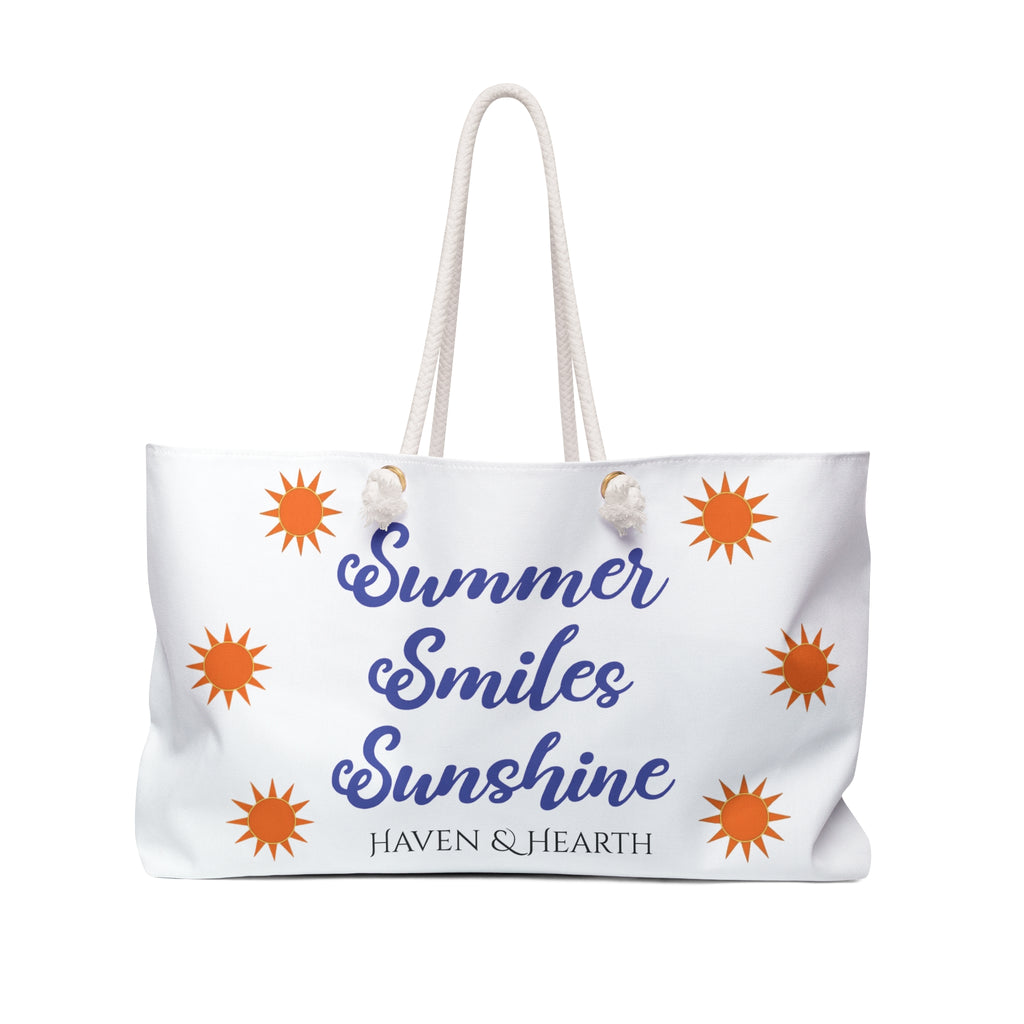 Summer Smiles Sunshine Weekender Bag