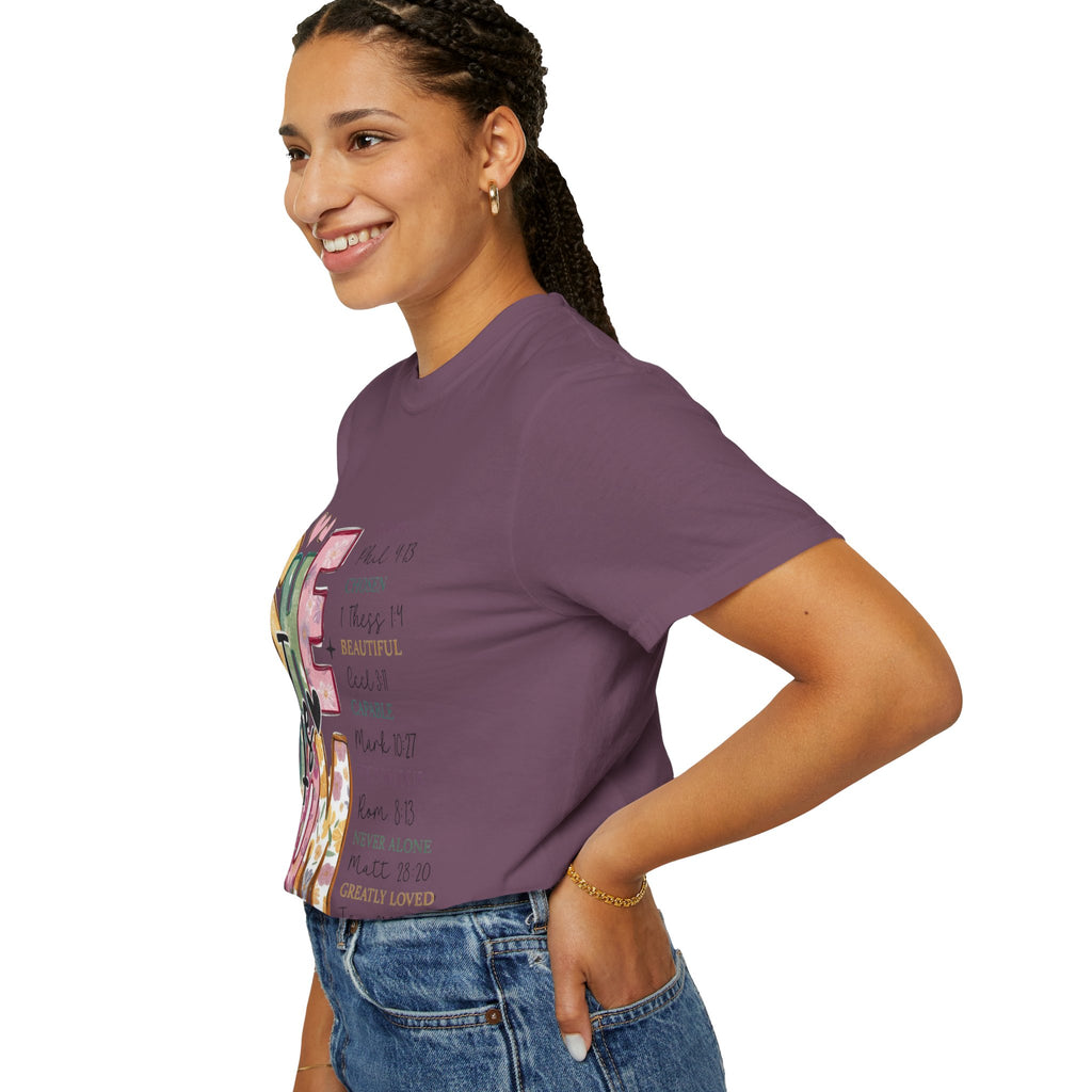 She & Mom Scripture Floral T-Shirt — Faith-Based Mother's Day Gift