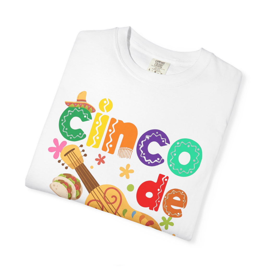 Cinco de Mayo Guitar Cactus T-Shirt | Fiesta Illustration