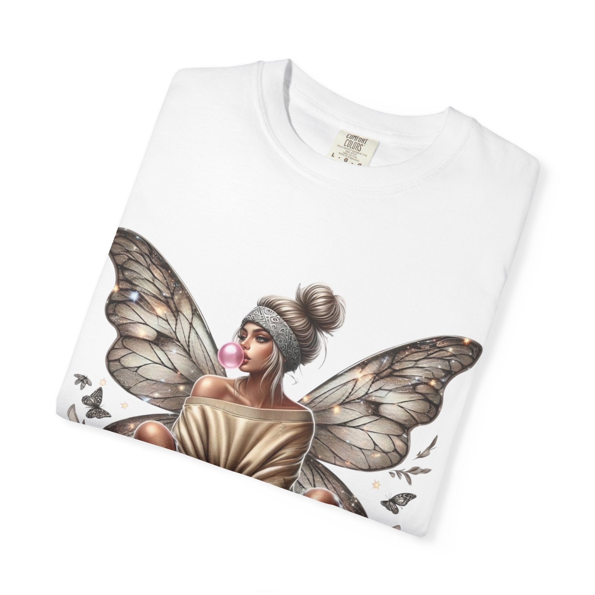 Fairy Skateboard Tee — Urban Butterfly Girl Graphic T-Shirt