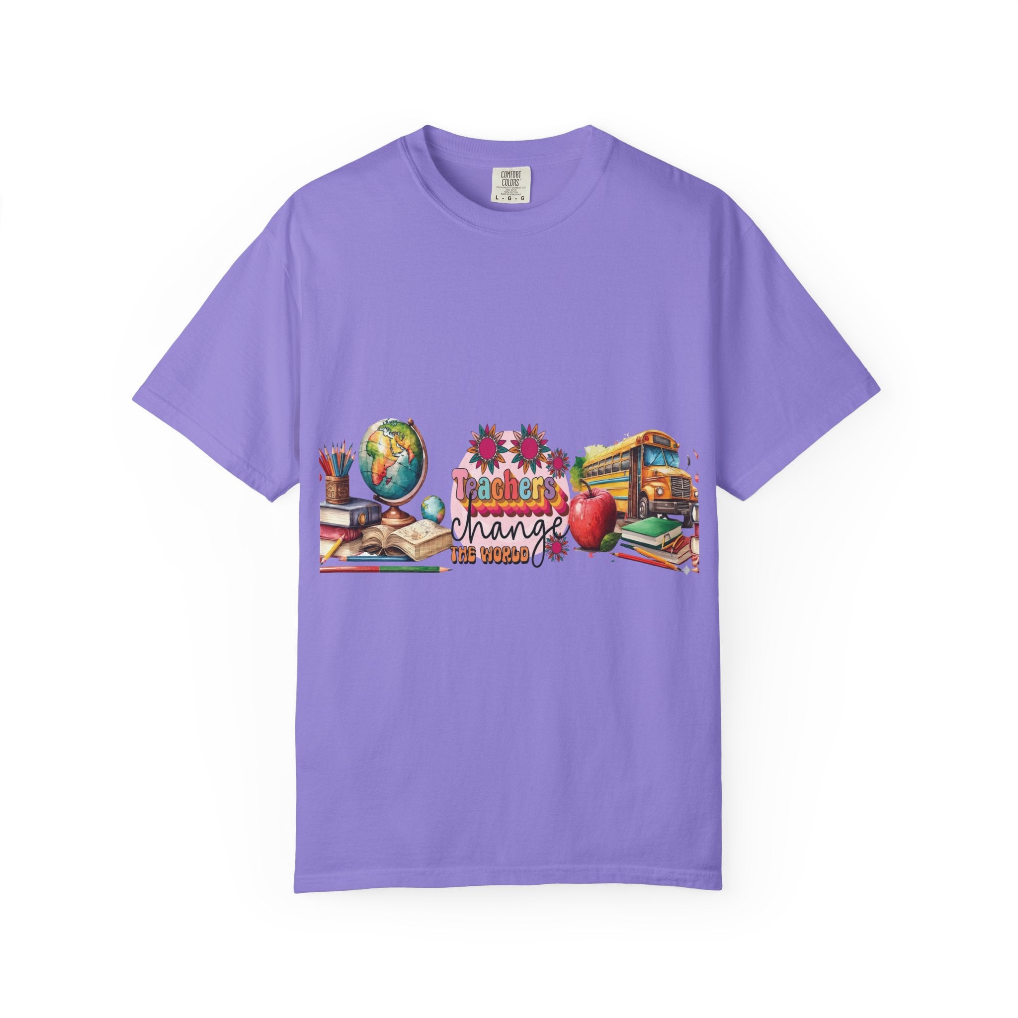 Teacher Classroom Graphic T-Shirt — "Teachers Change the World"