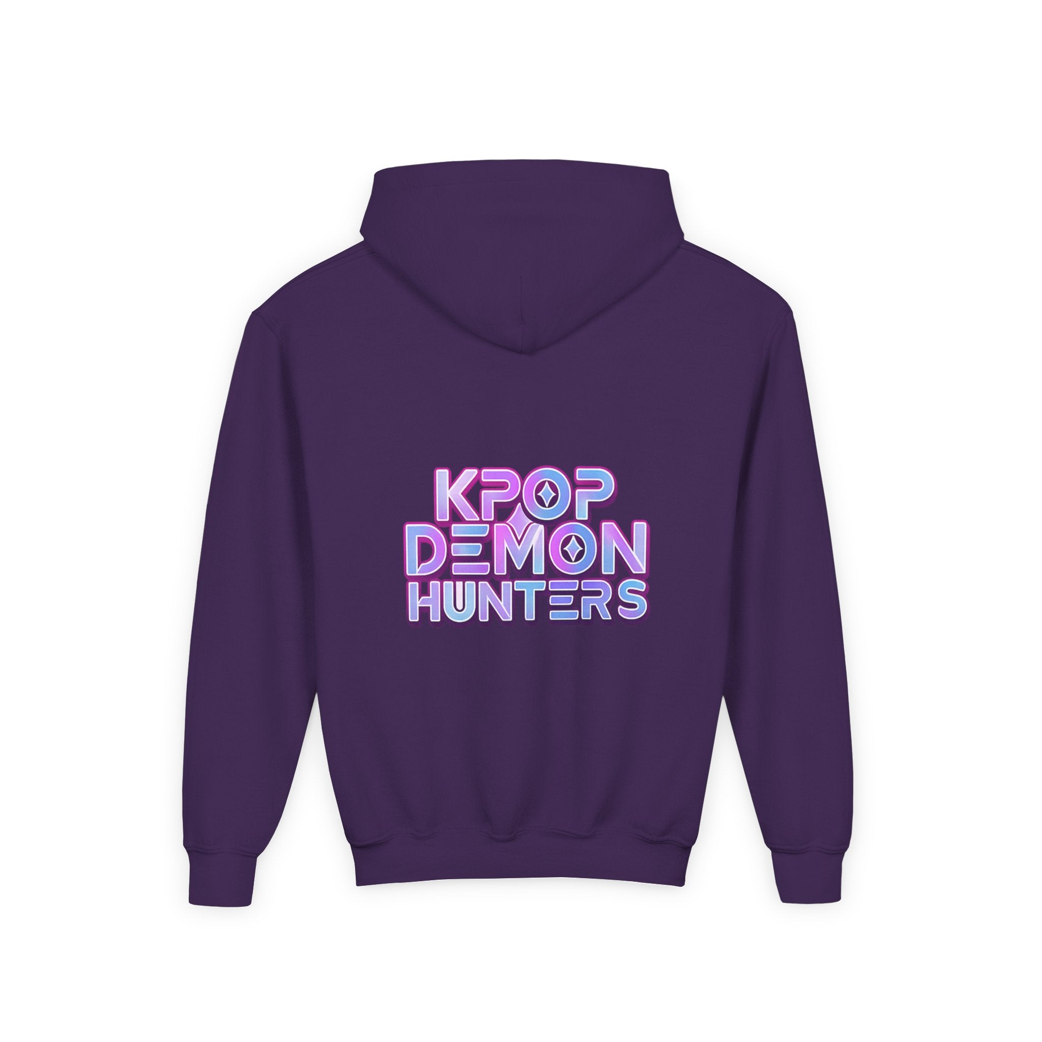 K-Pop Children’s Demon Hunters Hoodie — Neon K-Pop Band Anime Art Pullover