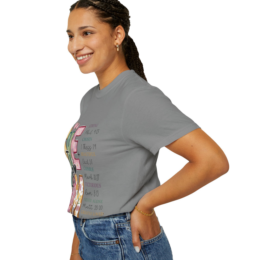 She & Mom Scripture Floral T-Shirt — Faith-Based Mother's Day Gift