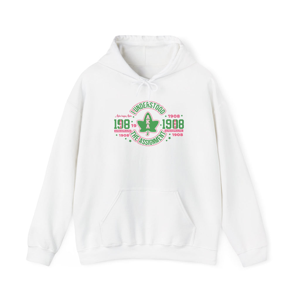 Alpha Kappa Alpha 1908 Hoodie — Vintage Sorority Crest Pullover