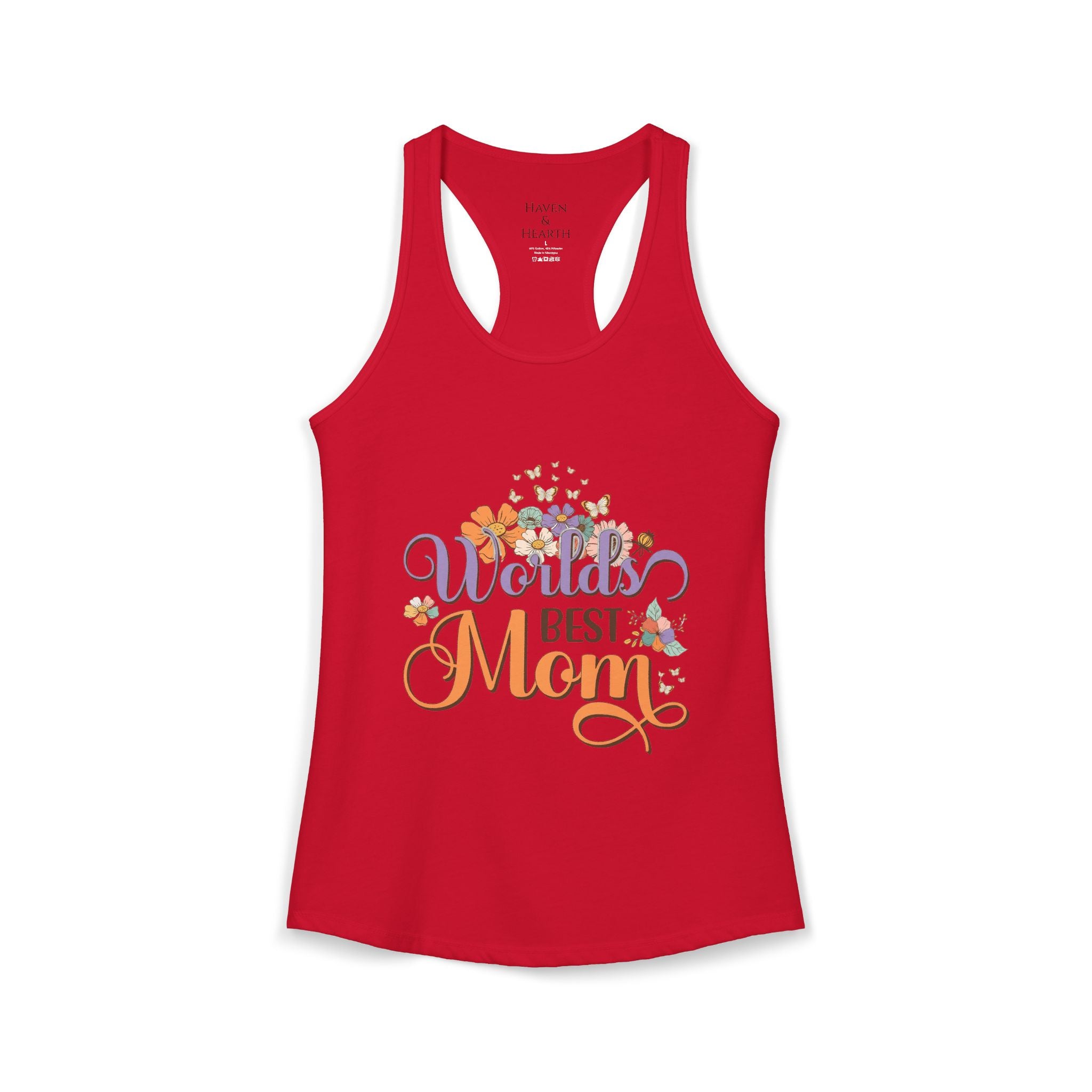 Worlds Best Mom Racerback Tee