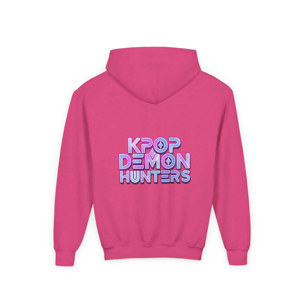 K-Pop Children’s Demon Hunters Hoodie — Neon K-Pop Band Anime Art Pullover