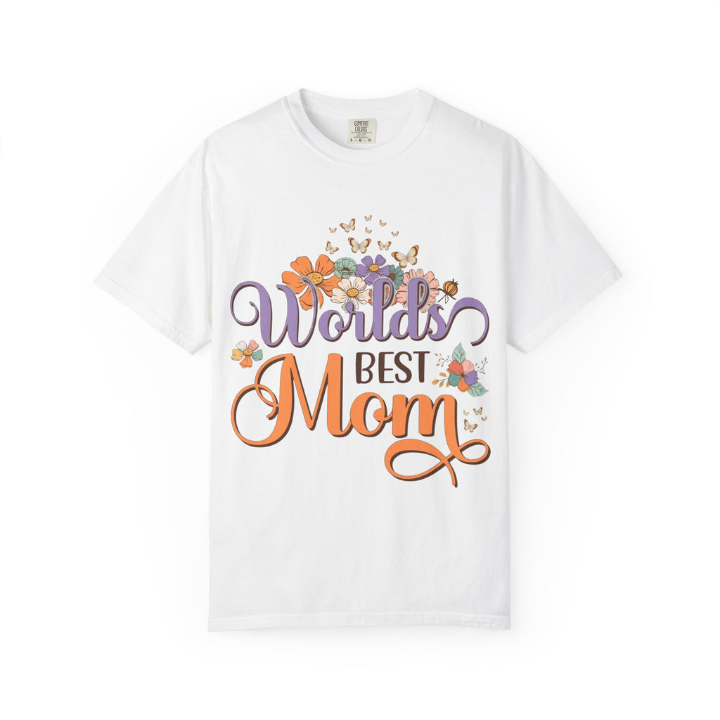 World's Best Mom T-Shirt — Floral Butterflies Mother's Day Tee