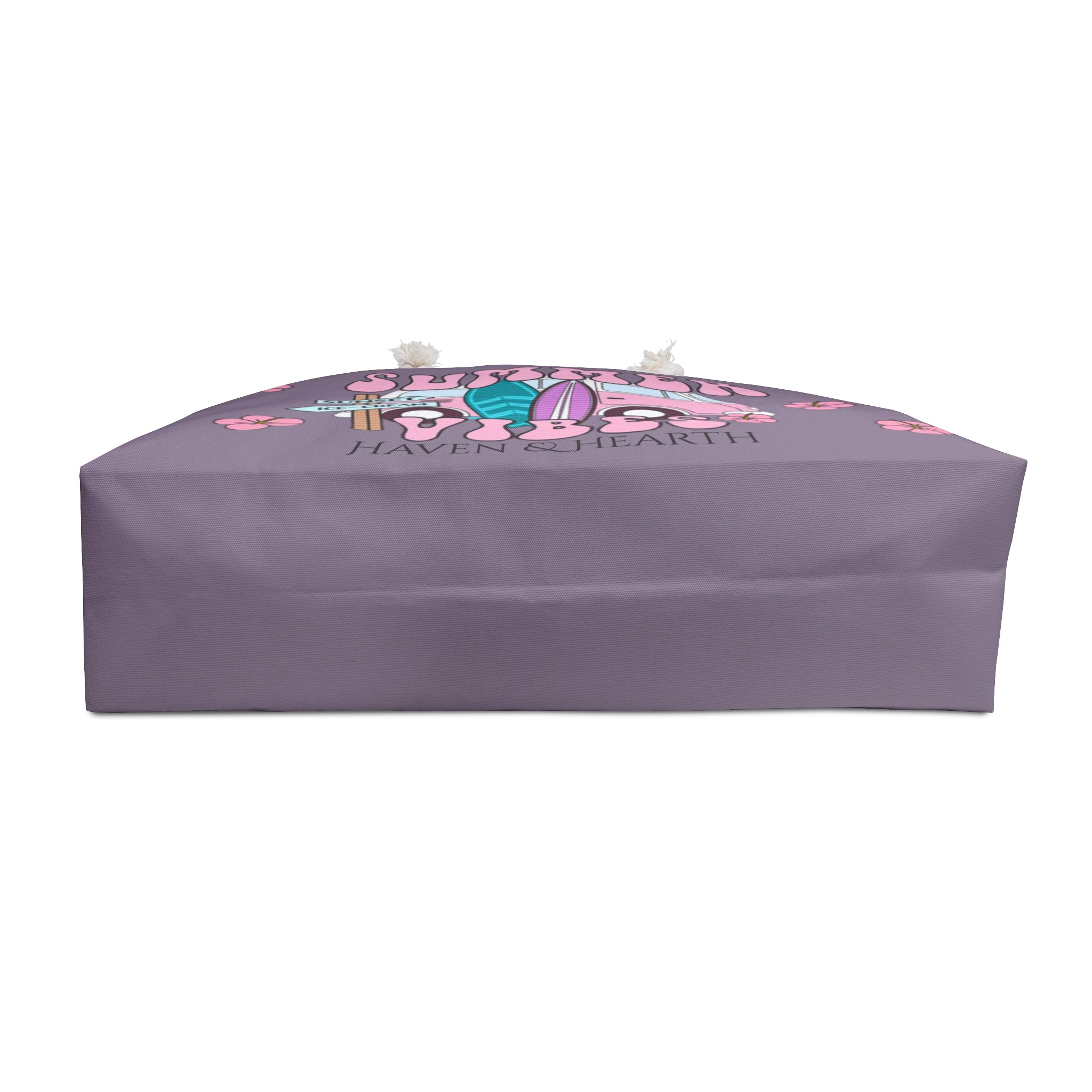 Summer Vibes Weekender Bag Surf Van, Surfboards & Hibiscus Design