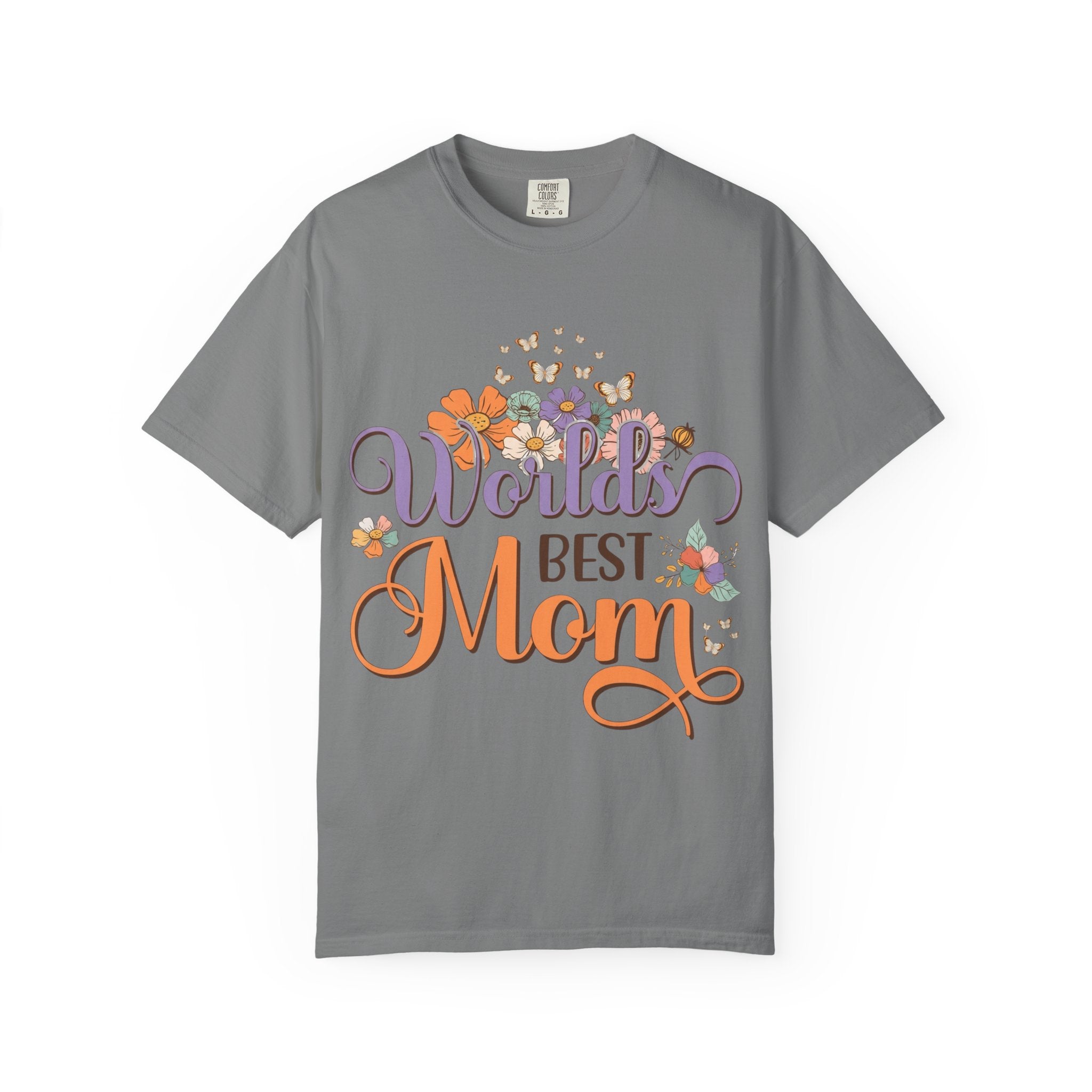 World's Best Mom T-Shirt — Floral Butterflies Mother's Day Tee