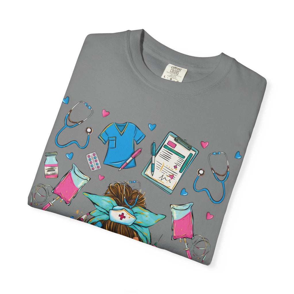 Nurse Life Graphic T-Shirt – #Nurselife Cute Medical Scrubs Design