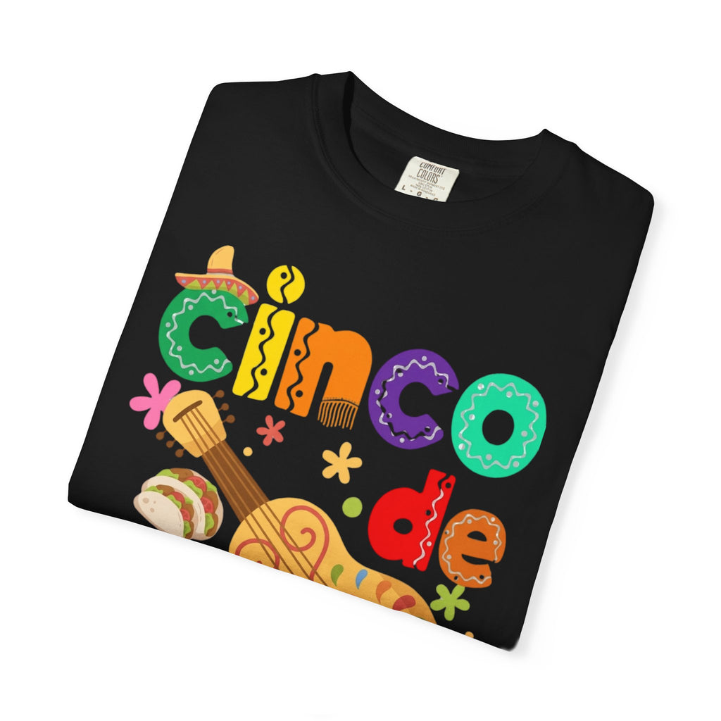 Cinco de Mayo Guitar Cactus T-Shirt | Fiesta Illustration