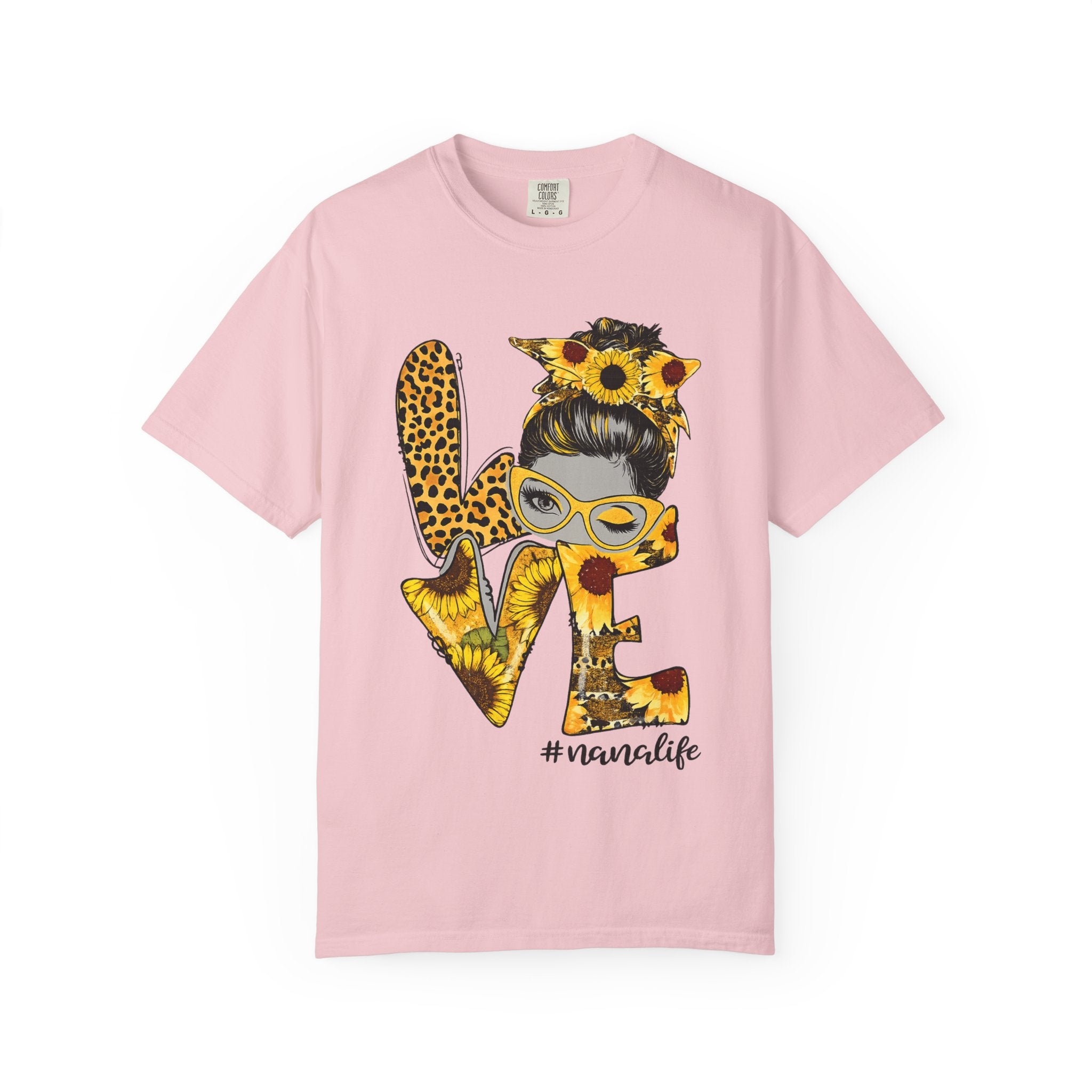 Love Mom T-Shirt — Sunflower & Leopard 'Mom Life' Graphic Tee