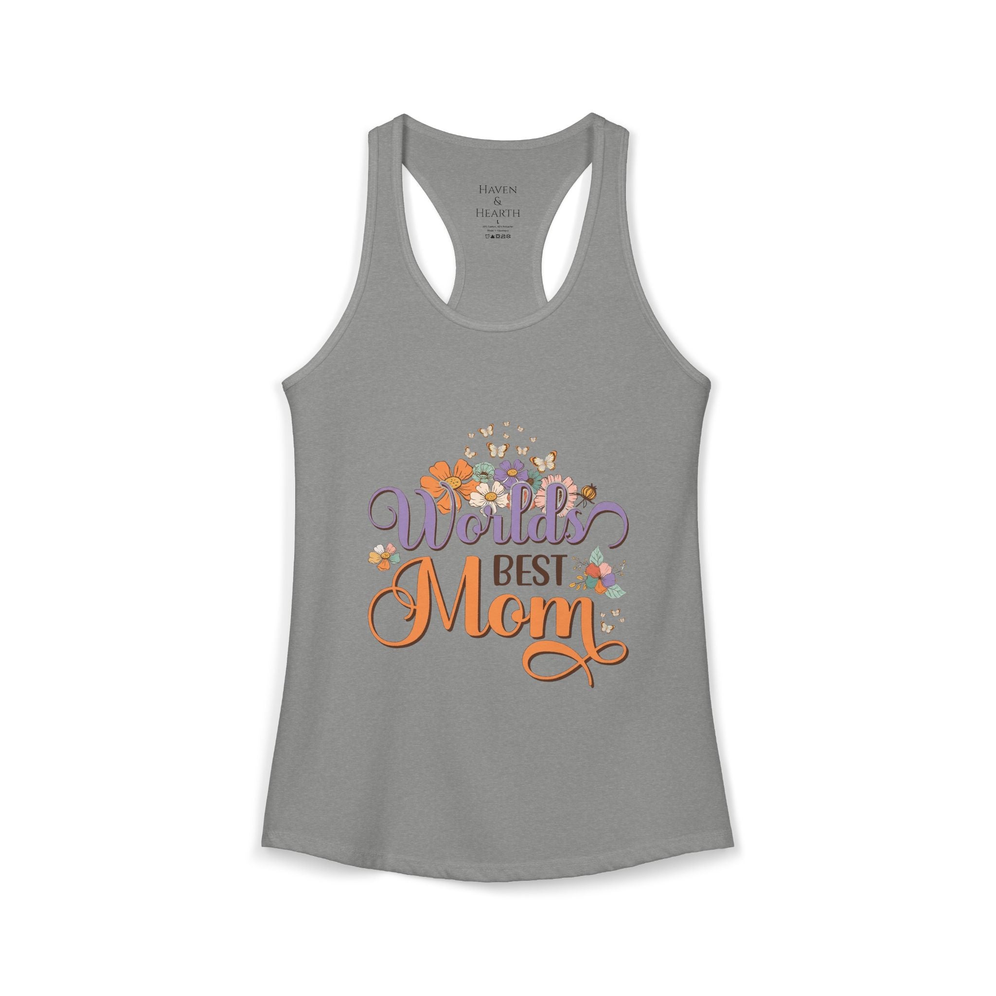 Worlds Best Mom Racerback Tee