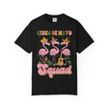 Cinco de Mayo Flamingo Squad T-shirt | Mexican Fiesta Graphic Tee