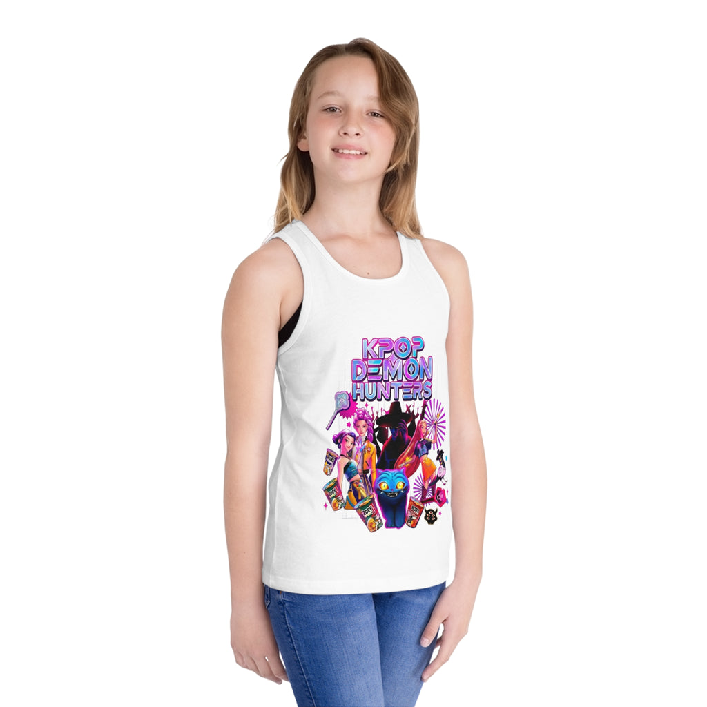 Kid's Tank Top — "K-Pop Demon Hunters" Colorful Anime Gamer Graphic