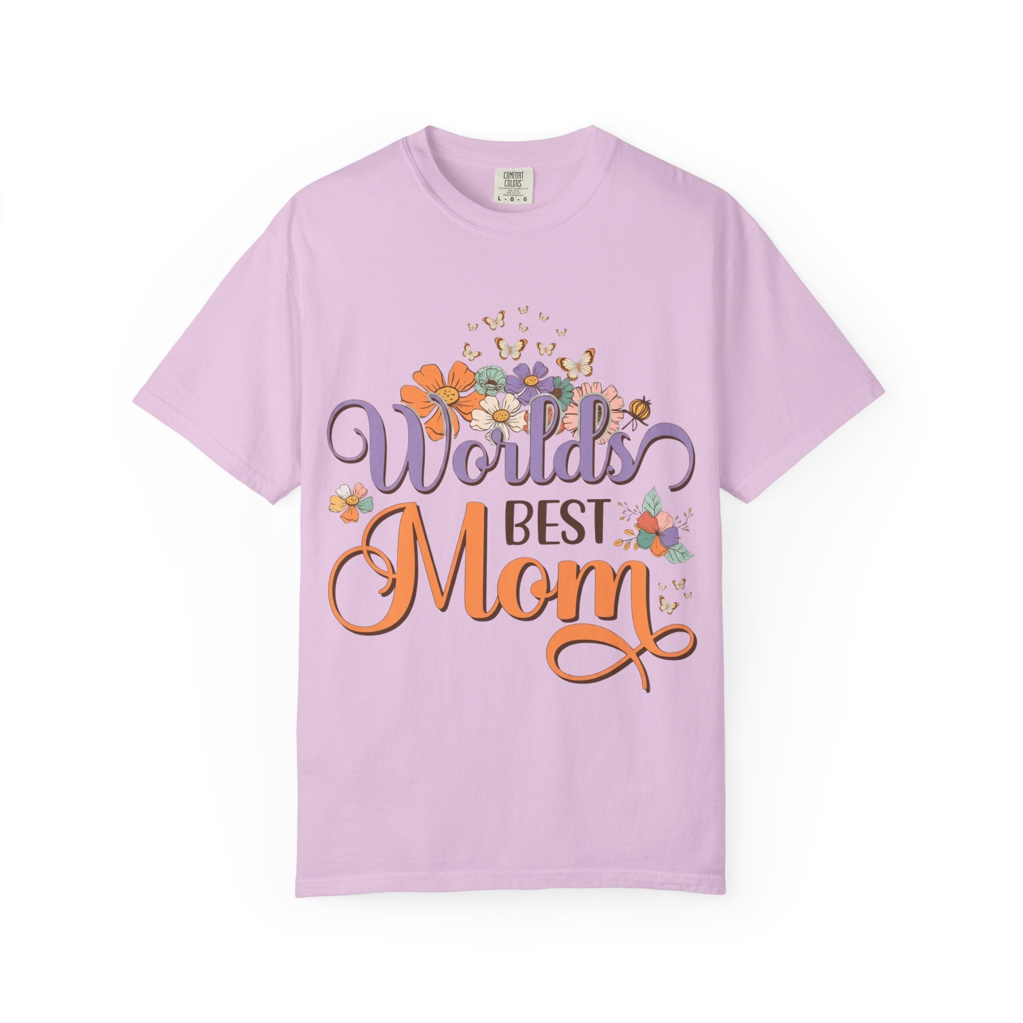 World's Best Mom T-Shirt — Floral Butterflies Mother's Day Tee