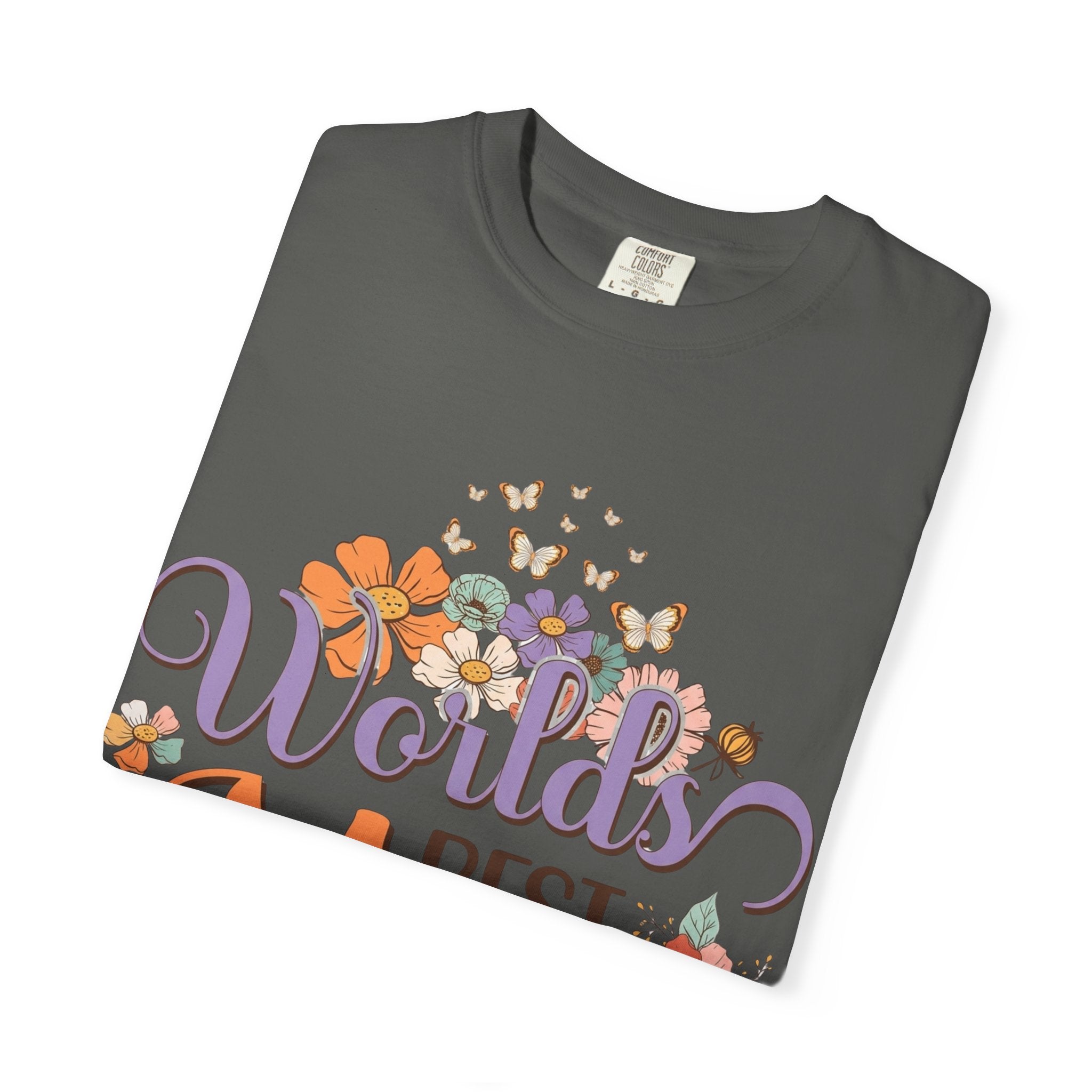 World's Best Mom T-Shirt — Floral Butterflies Mother's Day Tee
