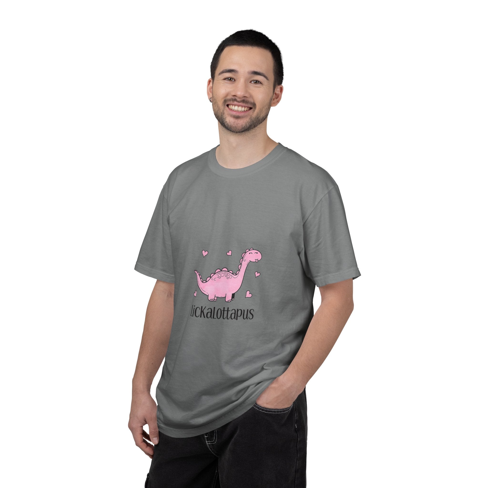 Lickalottapus T-Shirt — Cute Pink Dinosaur Graphic Tee