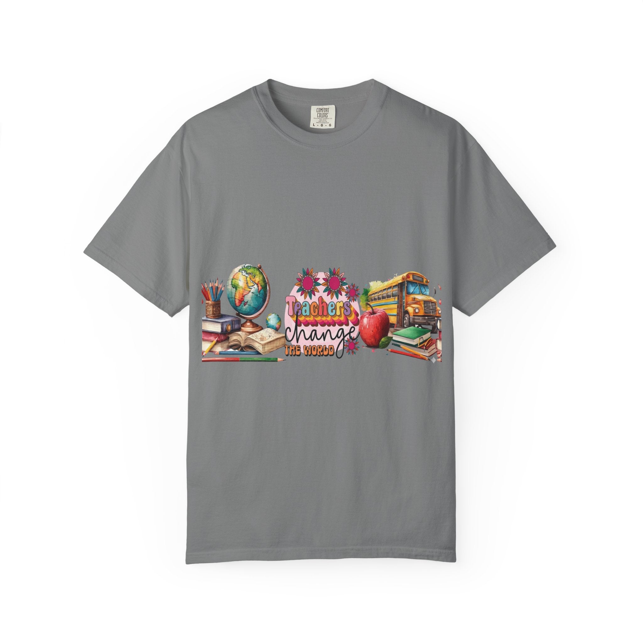Teacher Classroom Graphic T-Shirt — "Teachers Change the World"