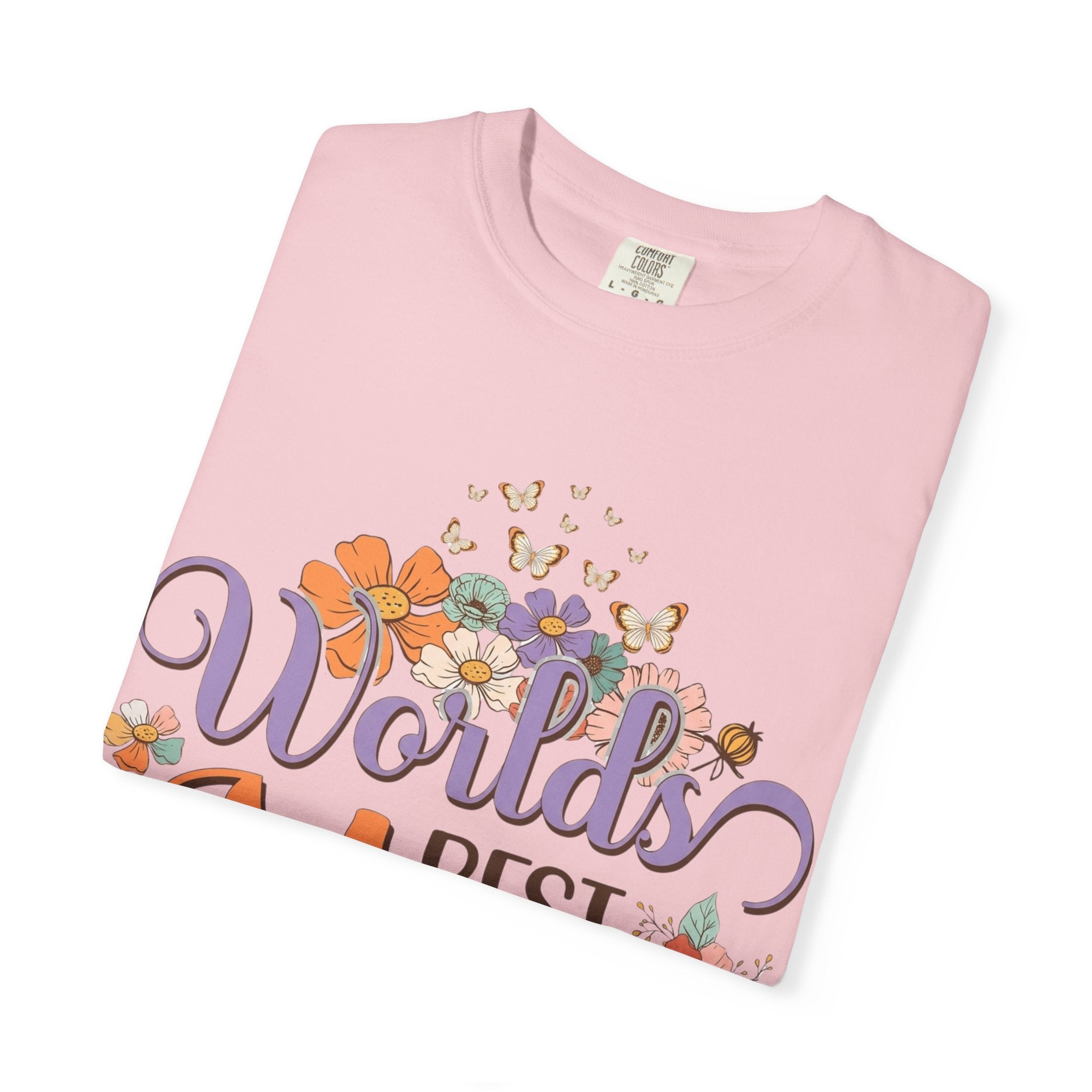 World's Best Mom T-Shirt — Floral Butterflies Mother's Day Tee