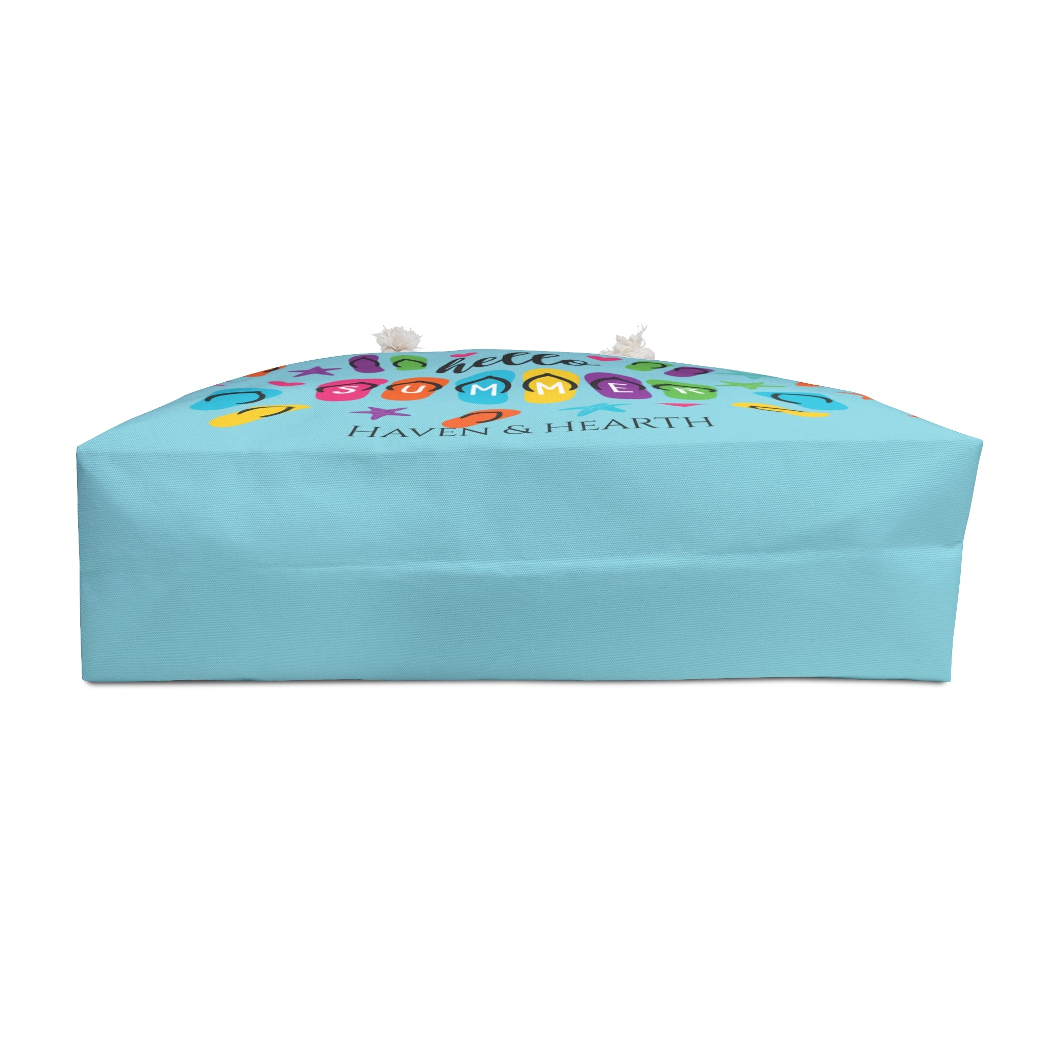 Flip Flop Beach Weekender Bag Colorful Summer Vacation Tote