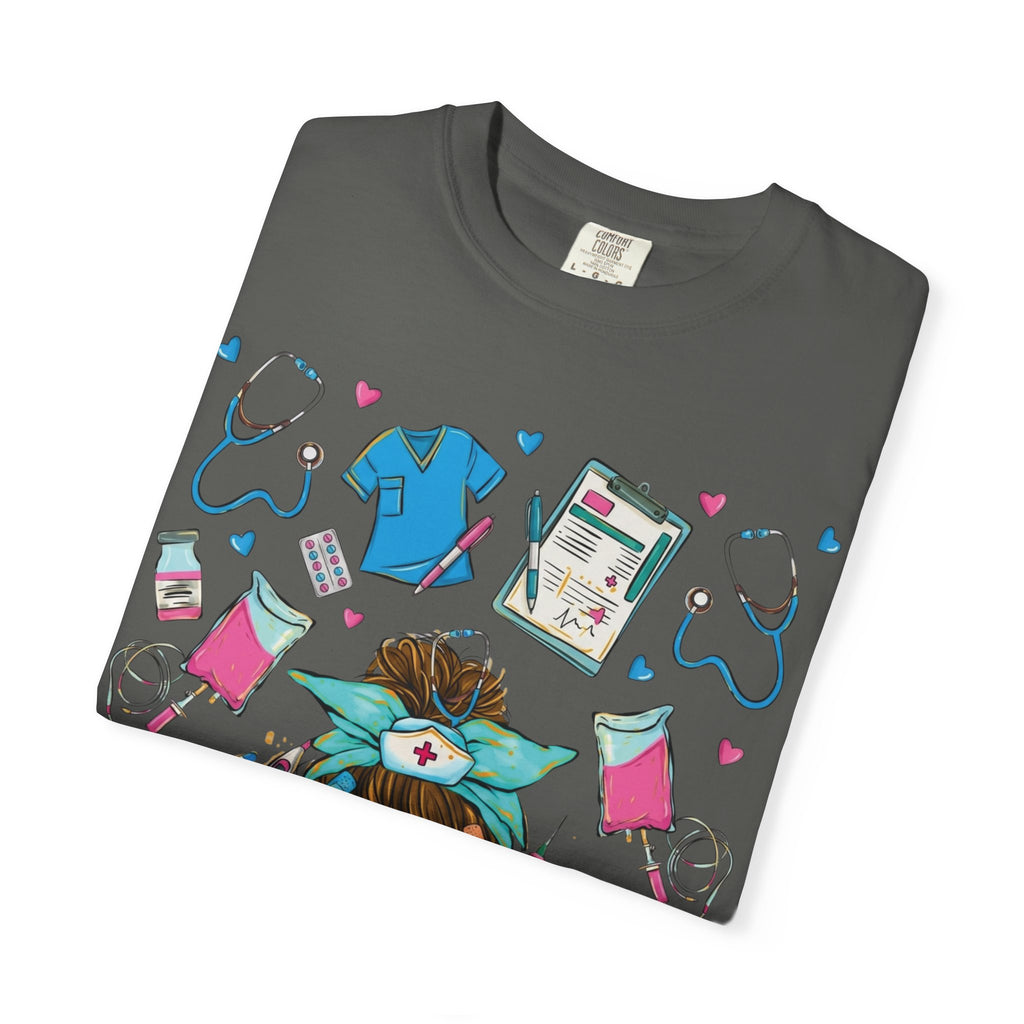Nurse Life Graphic T-Shirt – #Nurselife Cute Medical Scrubs Design